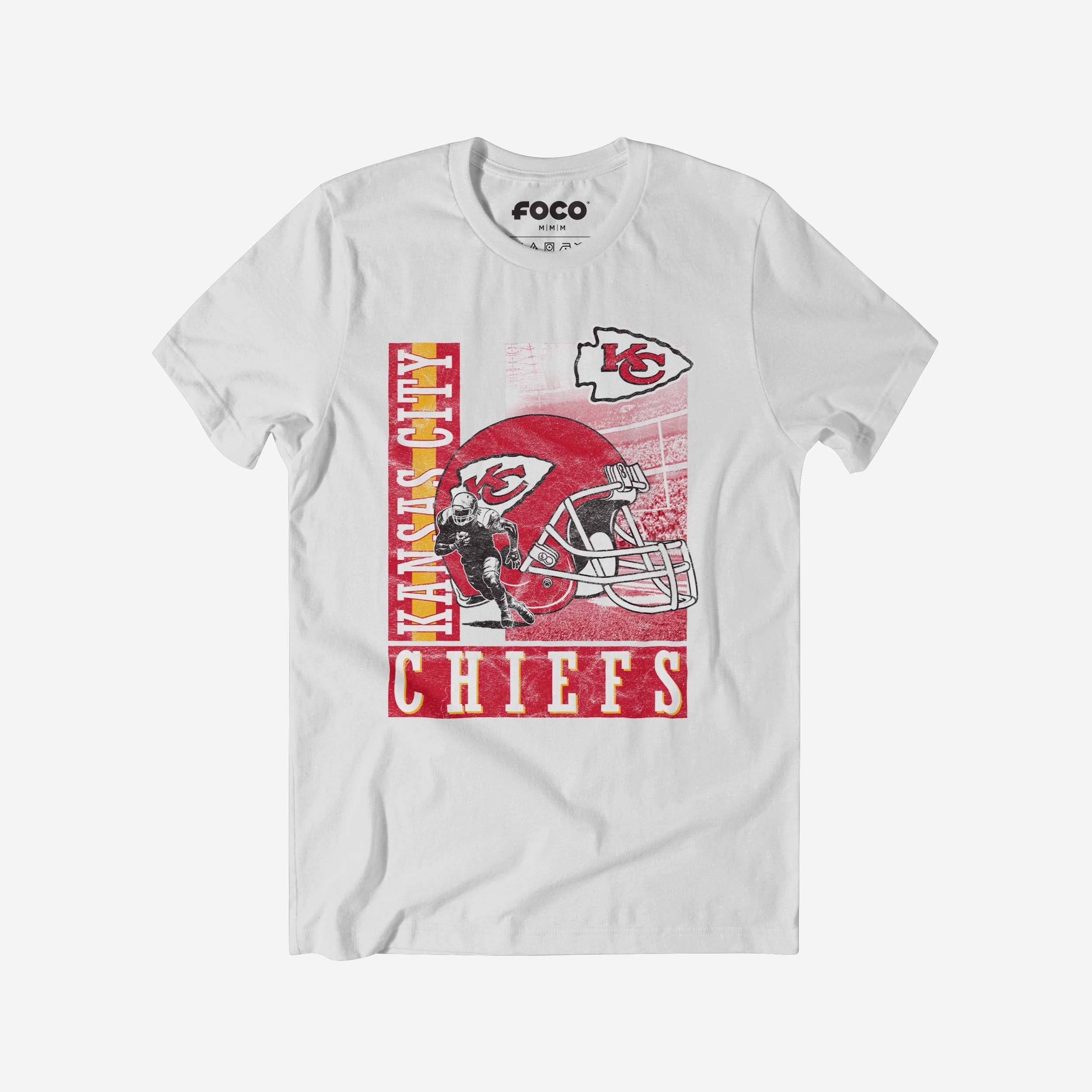 Kansas City Chiefs Helmet Dash T-Shirt