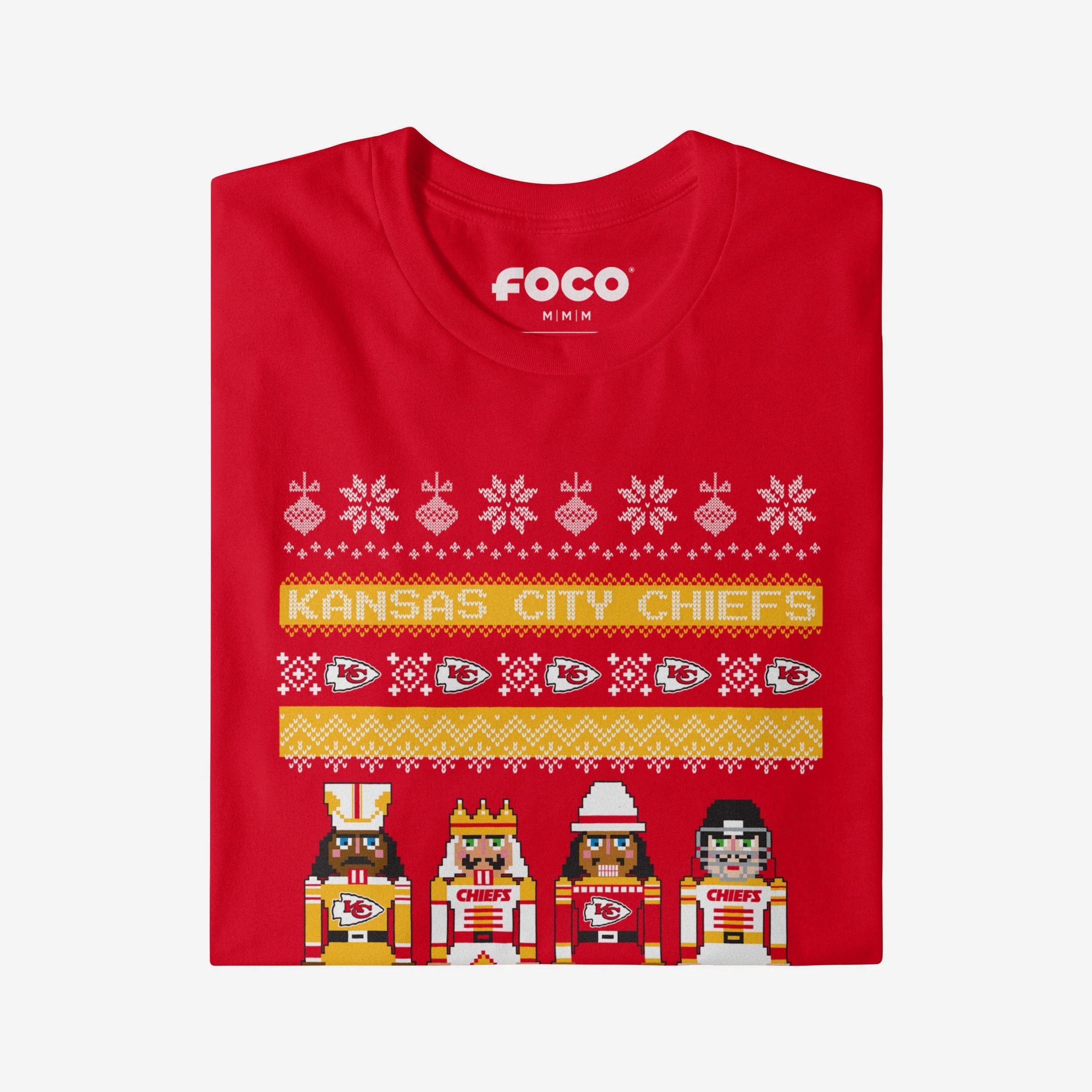Kansas City Chiefs Holiday Nutcracker Sweater T-Shirt - Image 4