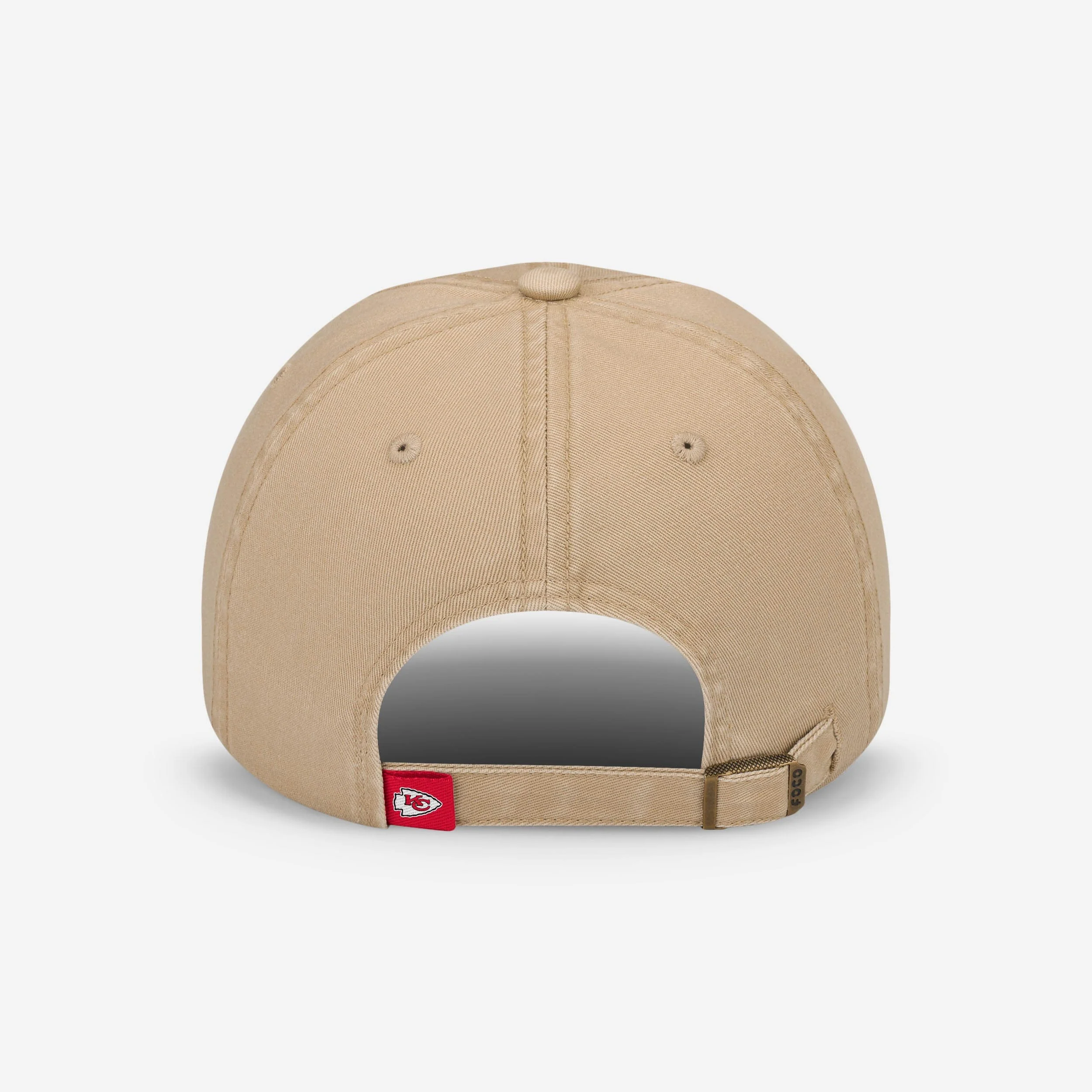 Kansas City Chiefs Khaki Primary Logo Casual Cap - Image 3