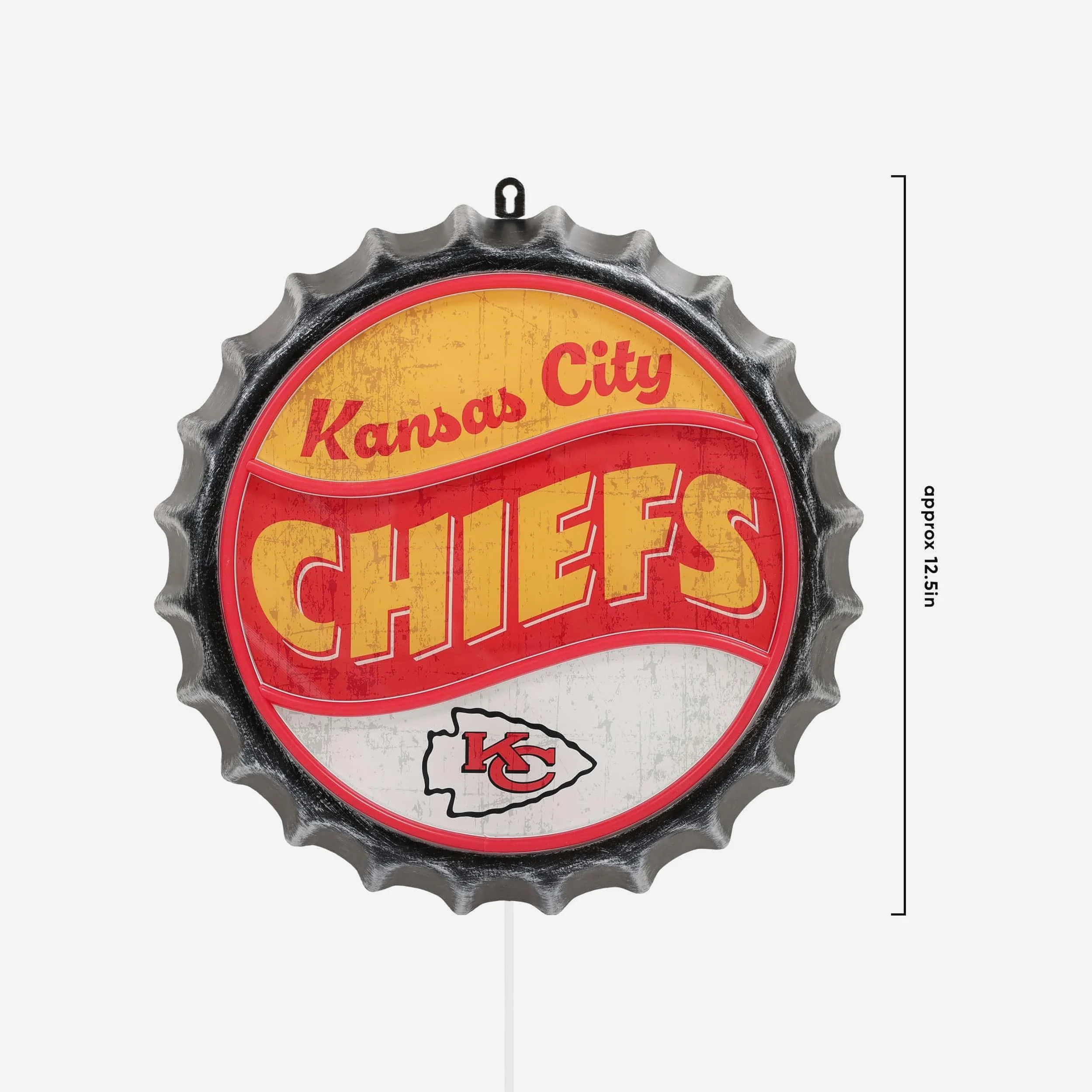 Kansas City Chiefs LED Neon Backlit Bottle Cap Wall Sign - Image 5