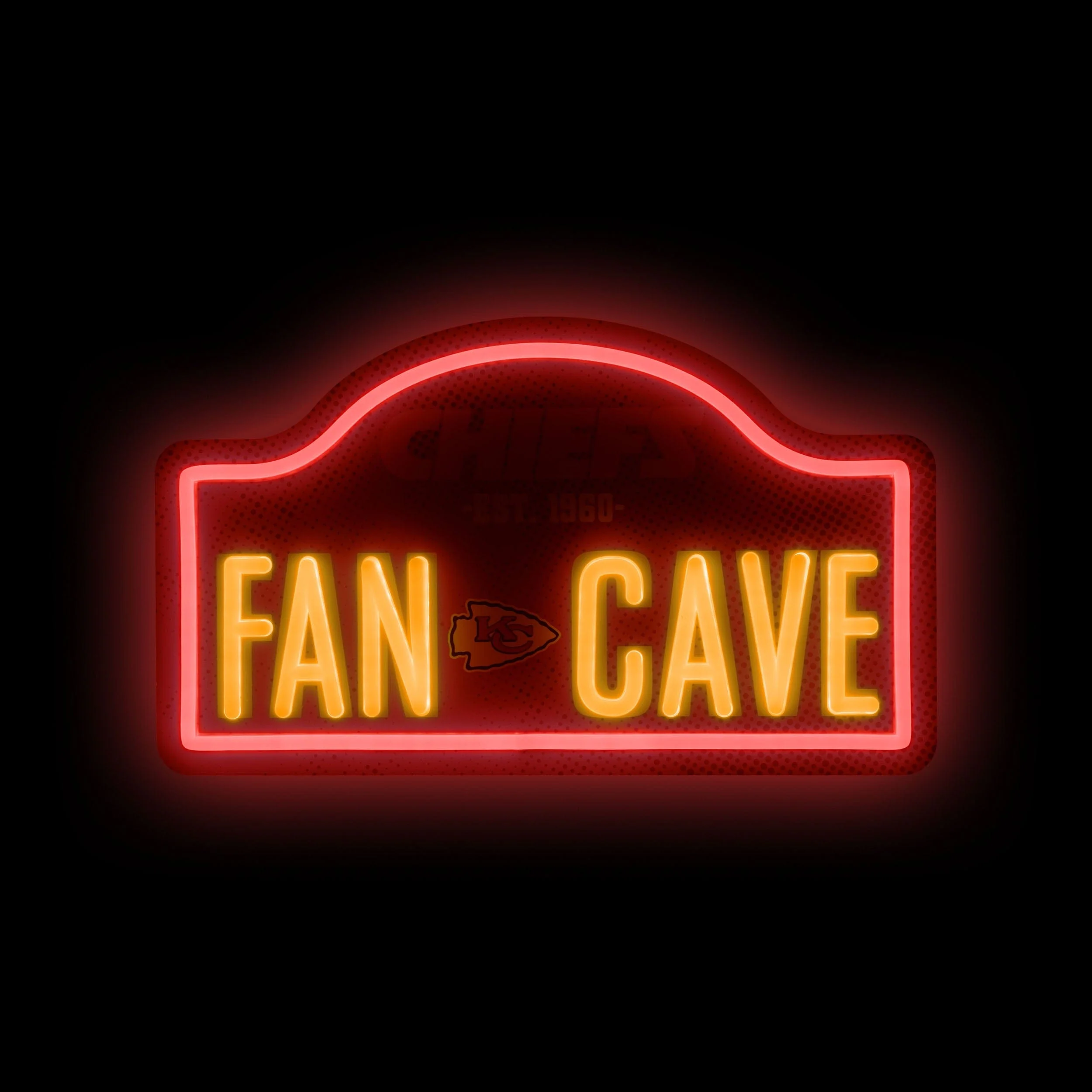 Kansas City Chiefs LED Neon Fancave Sign - Image 2