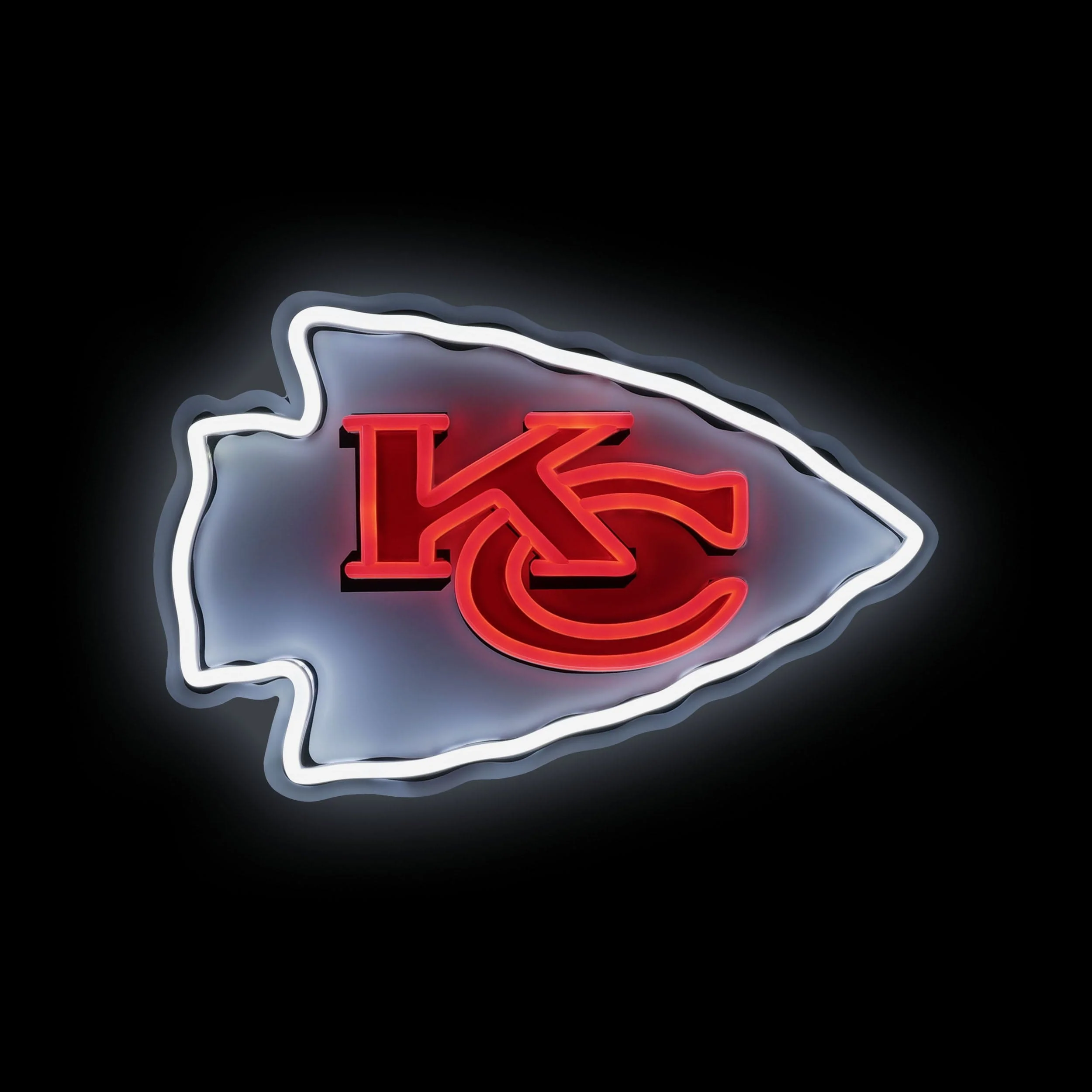 Kansas City Chiefs LED Neon Light Up Team Logo Sign - Image 2