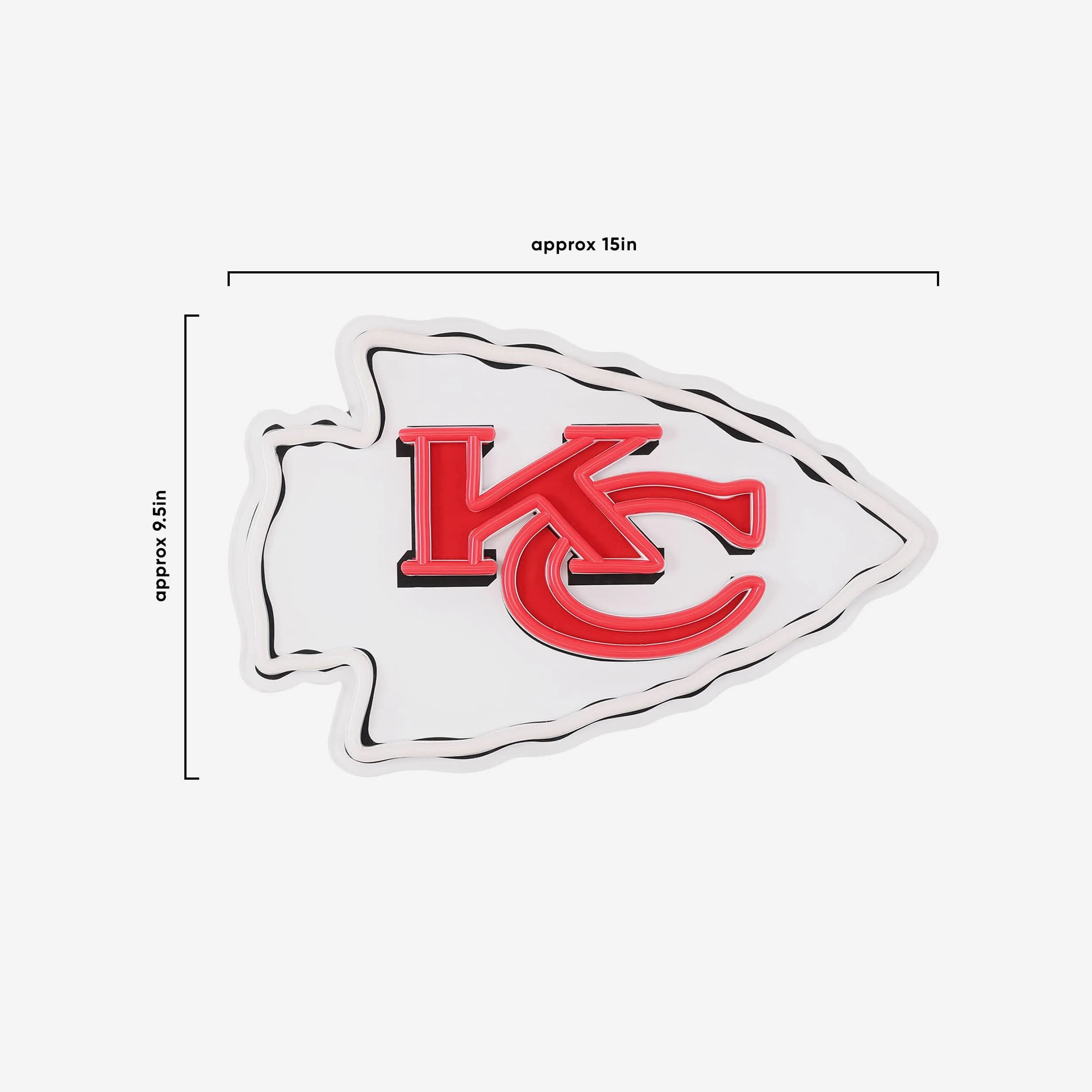 Kansas City Chiefs LED Neon Light Up Team Logo Sign - Image 5