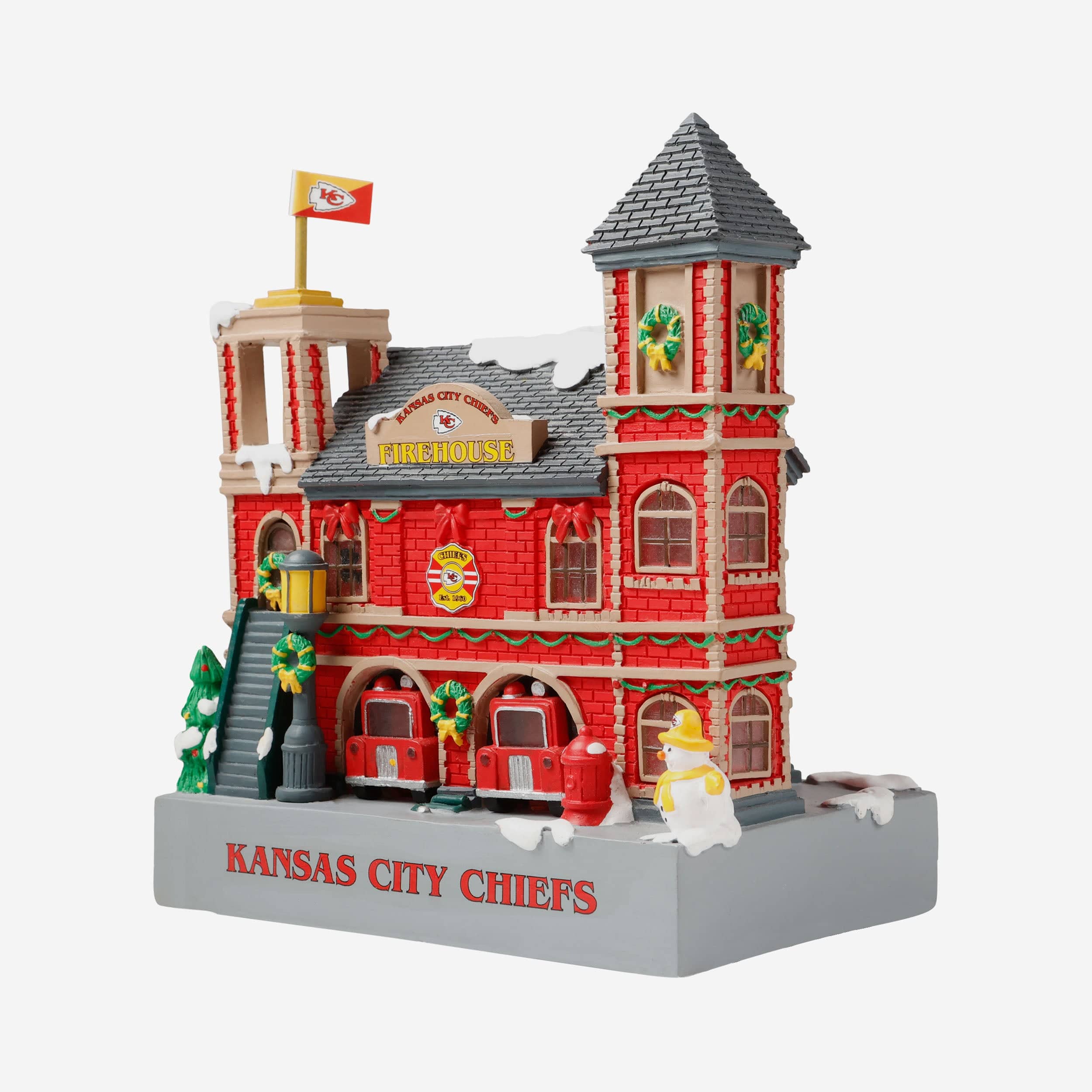 Kansas City Chiefs Light Up Resin Team Firehouse - Image 4