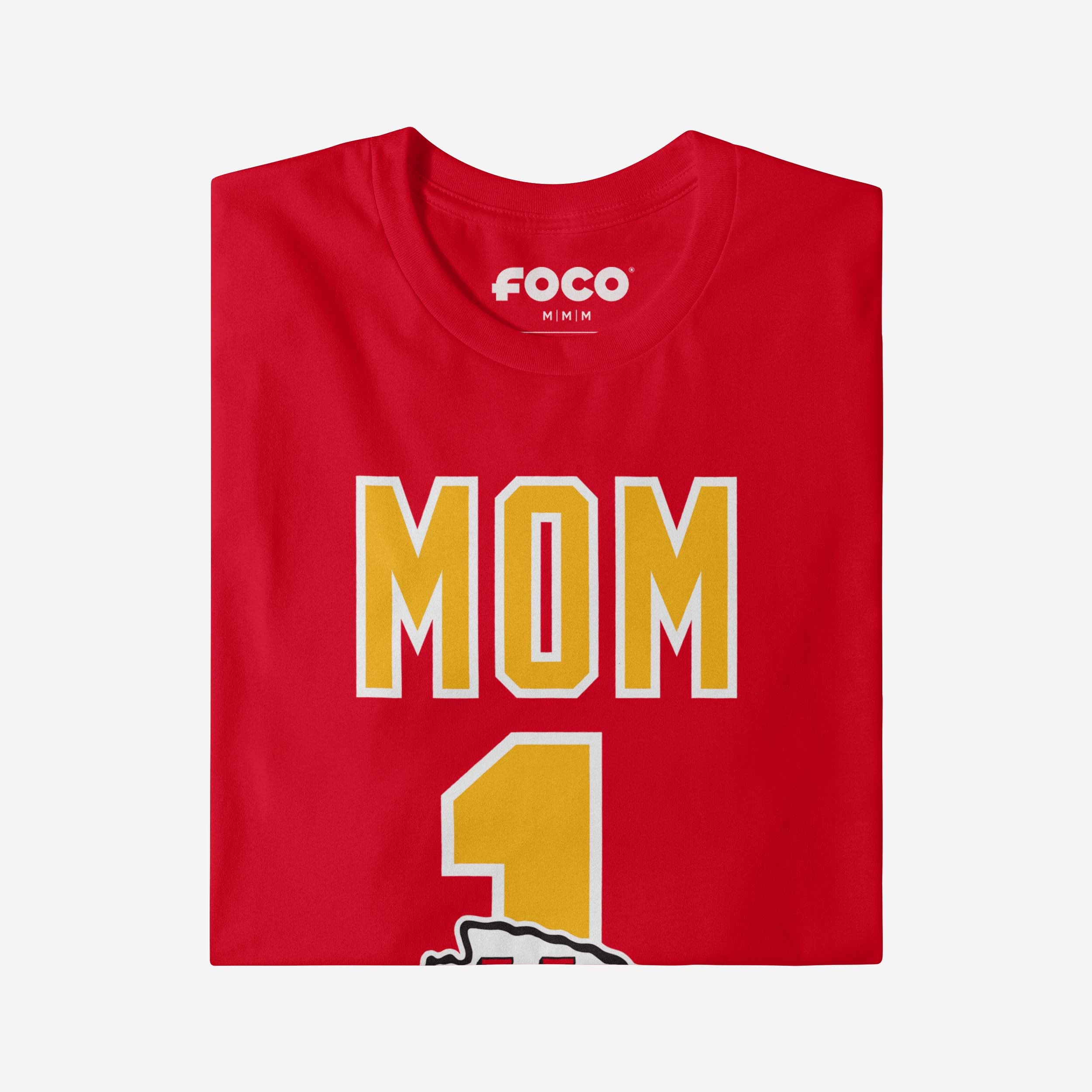 Kansas City Chiefs Number 1 Mom T-Shirt - Image 4