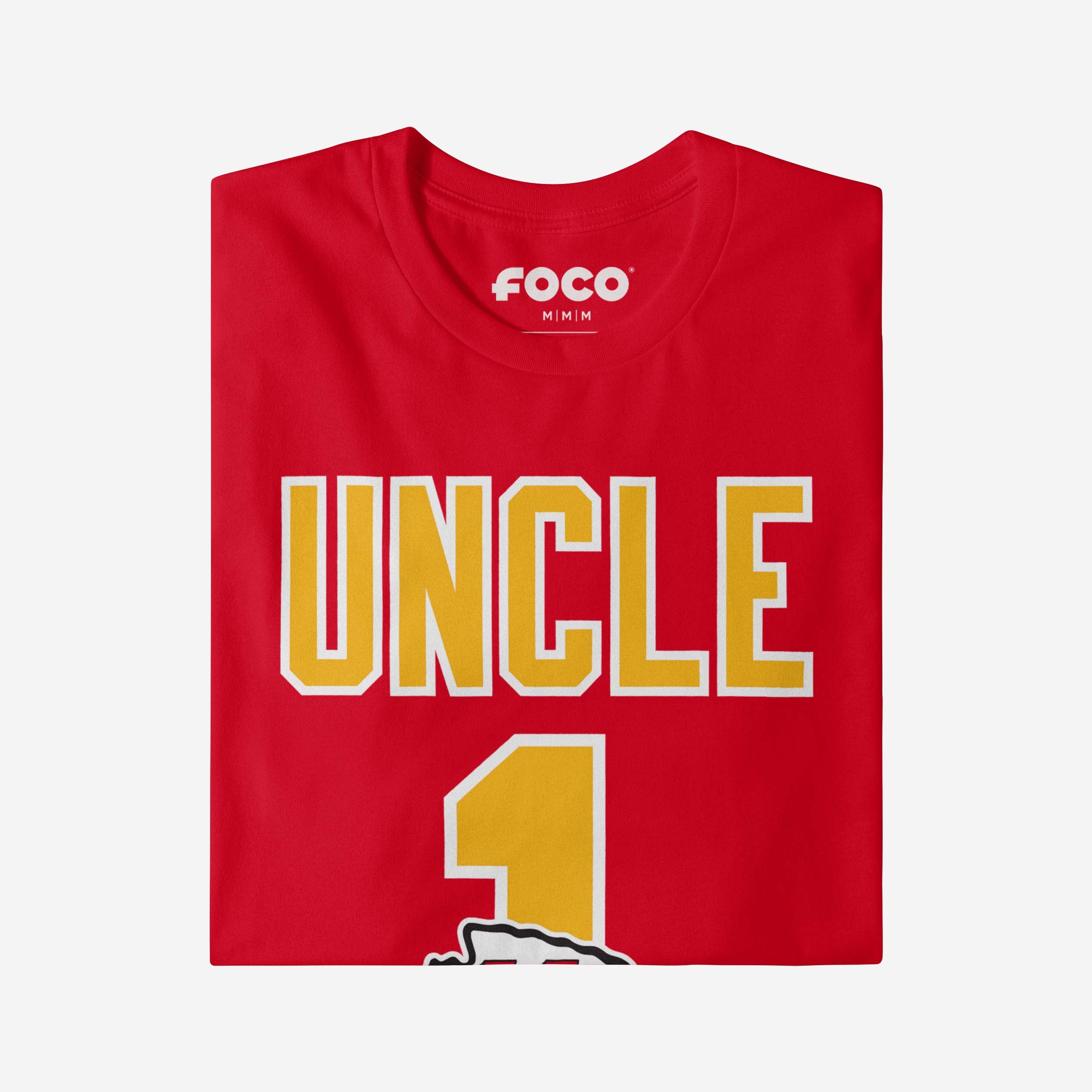 Kansas City Chiefs Number 1 Uncle T-Shirt - Image 4
