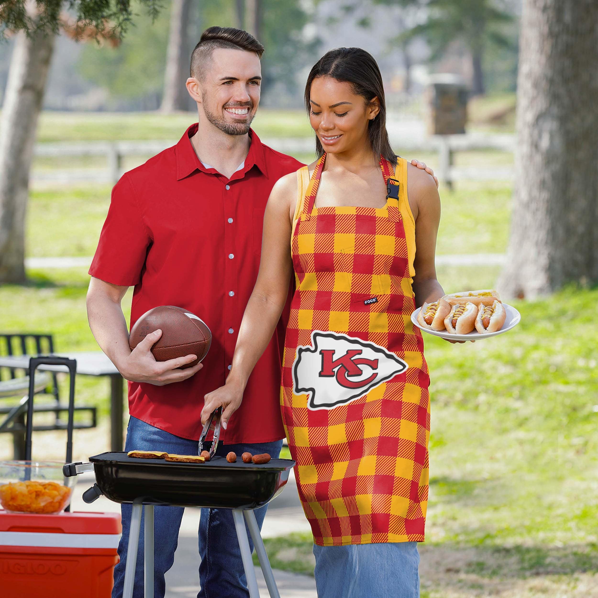 Kansas City Chiefs Plaid Apron - Image 5