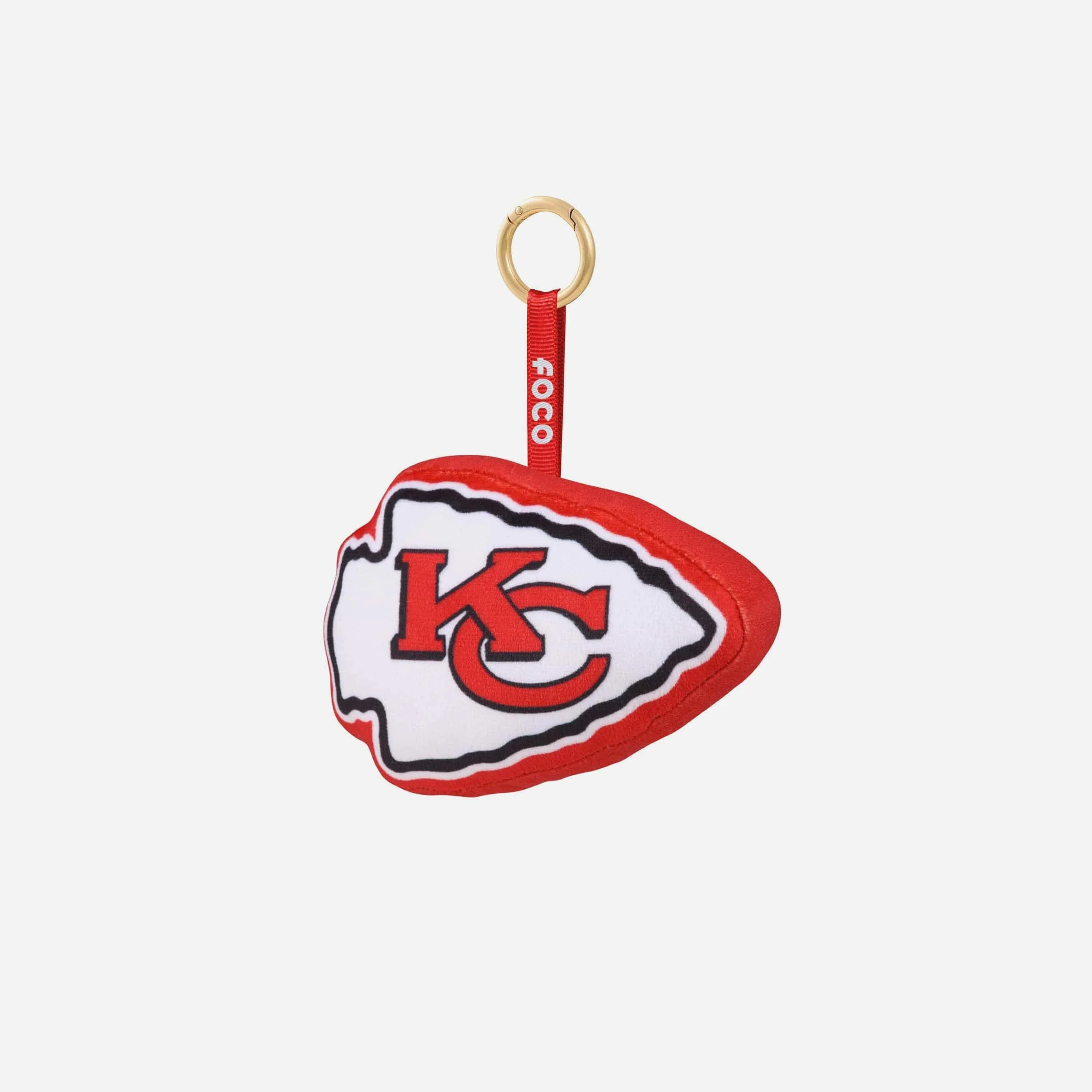 Kansas City Chiefs Plush Team Logo Bag Charm Keychain - Image 3