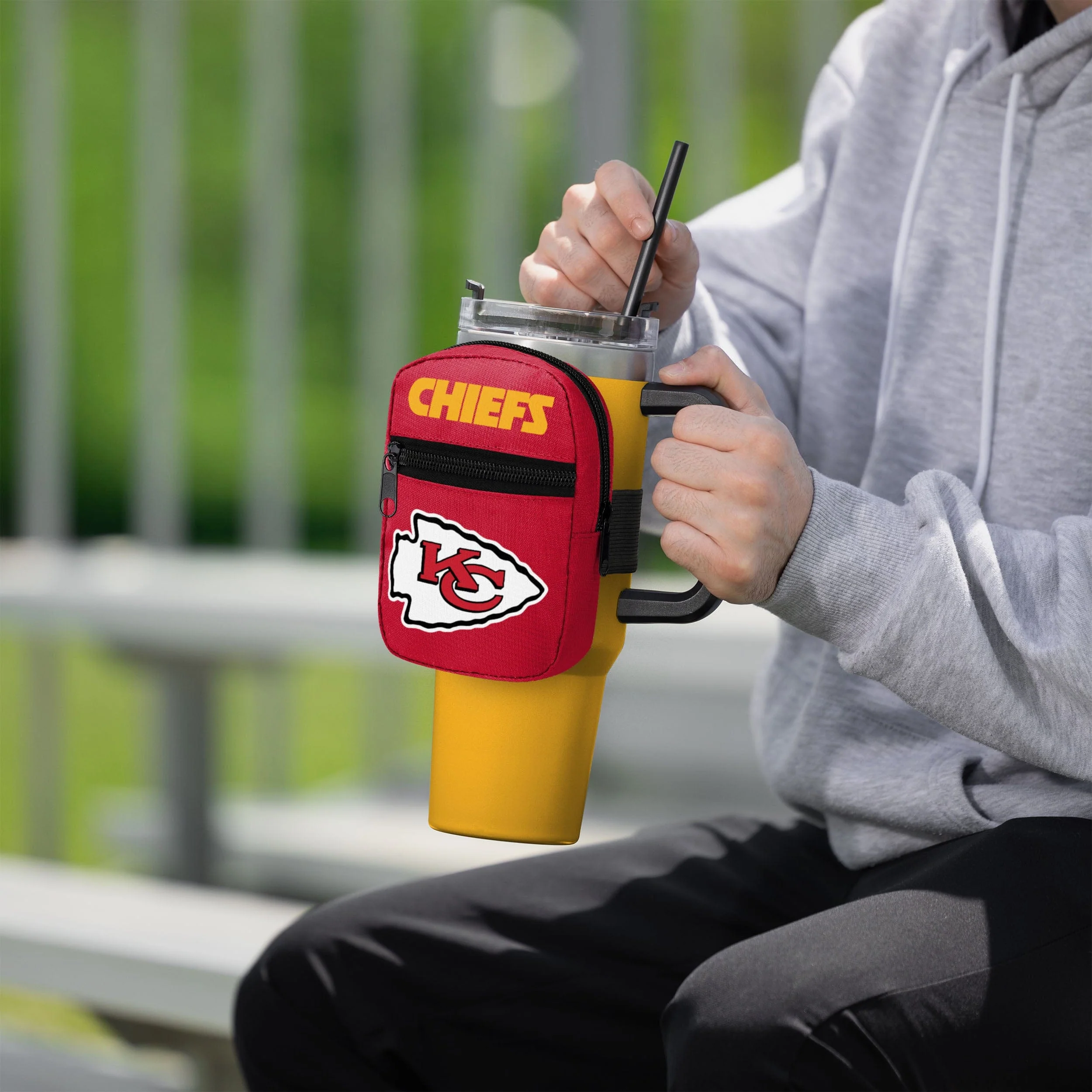 Kansas City Chiefs Primary Logo Tumbler Fanny Pack - Image 4