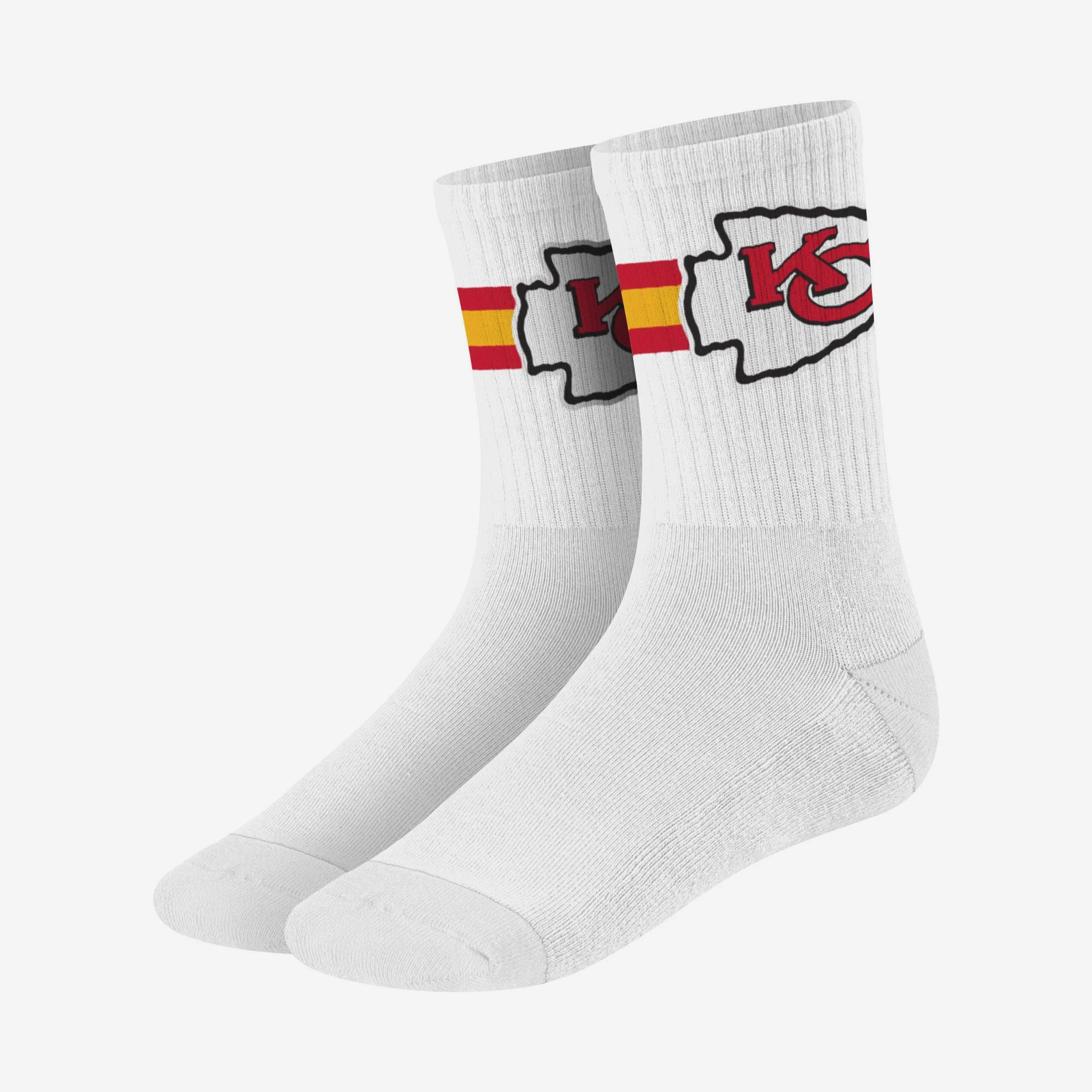 Kansas City Chiefs Primary Logo White Socks - Image 3