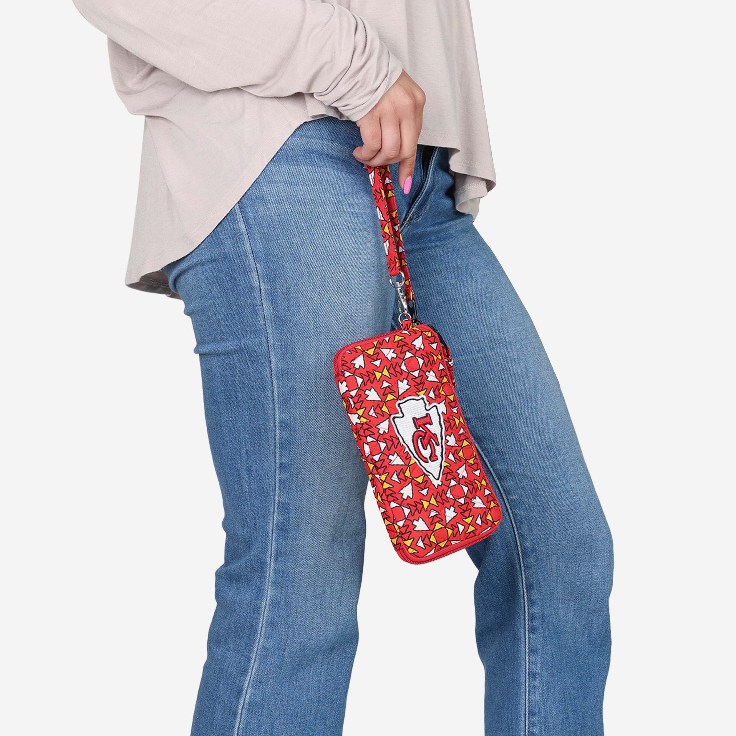 Kansas City Chiefs Quilted Printed Wristlet - Image 2