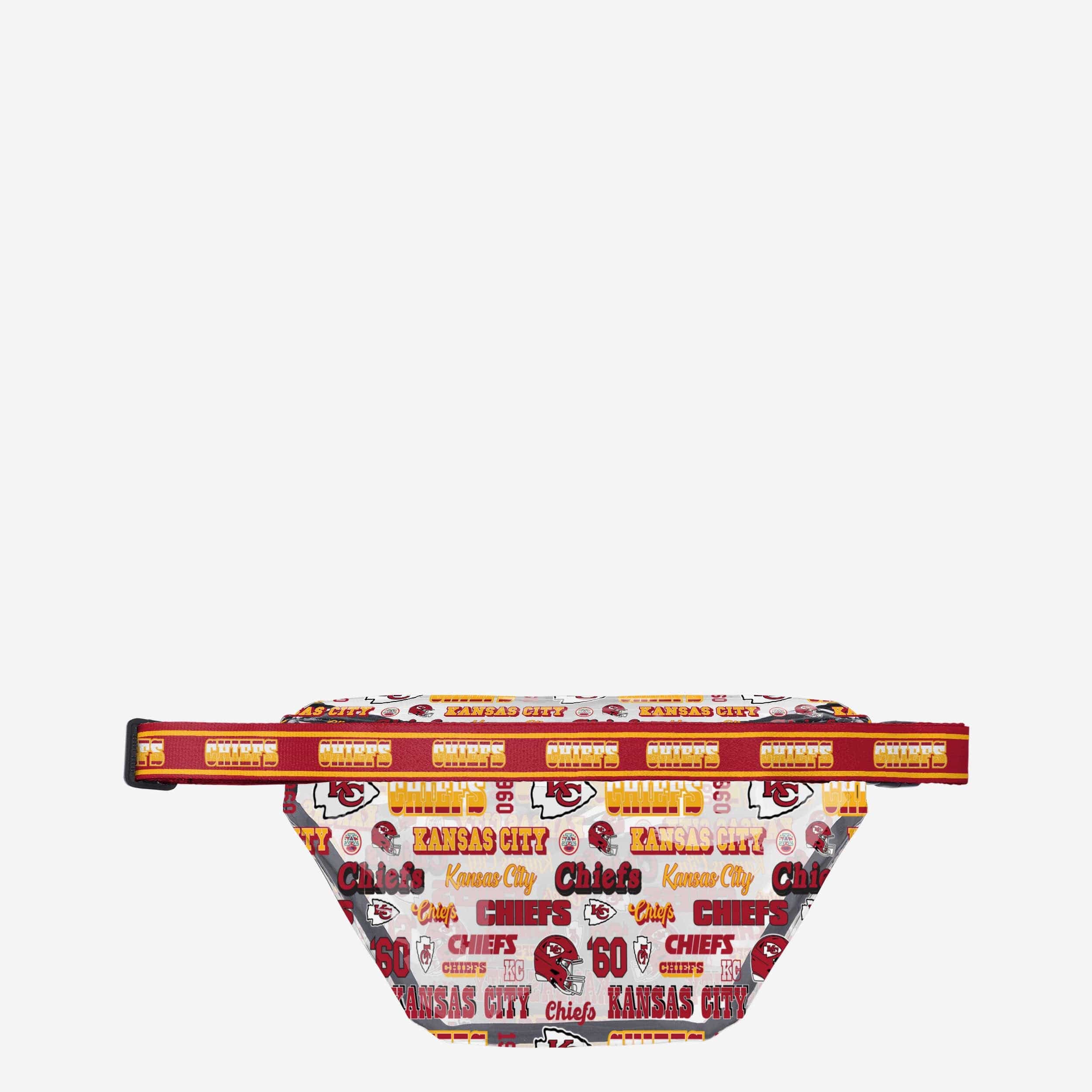 Kansas City Chiefs Repeat Retro Print Clear Fanny Pack - Image 3