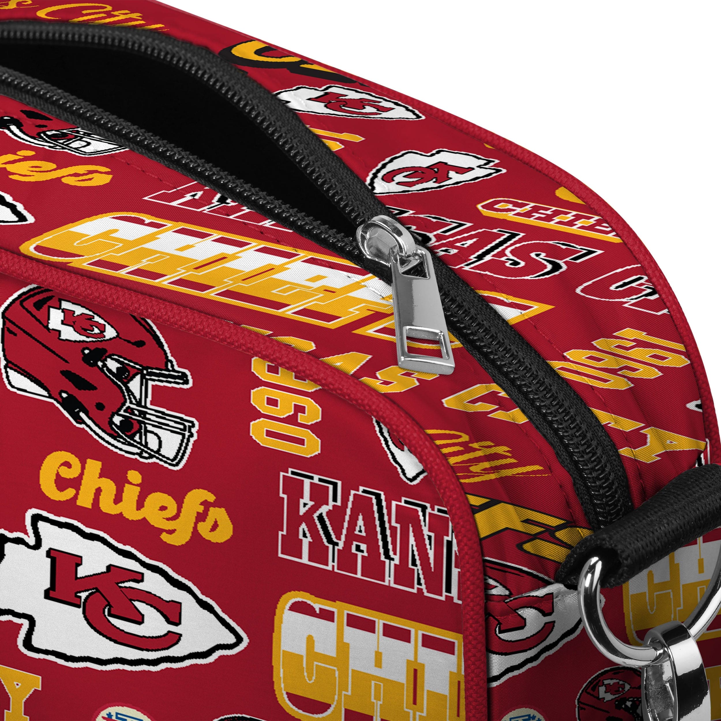 Kansas City Chiefs Repeat Retro Print Nylon Crossbody Bag - Image 5