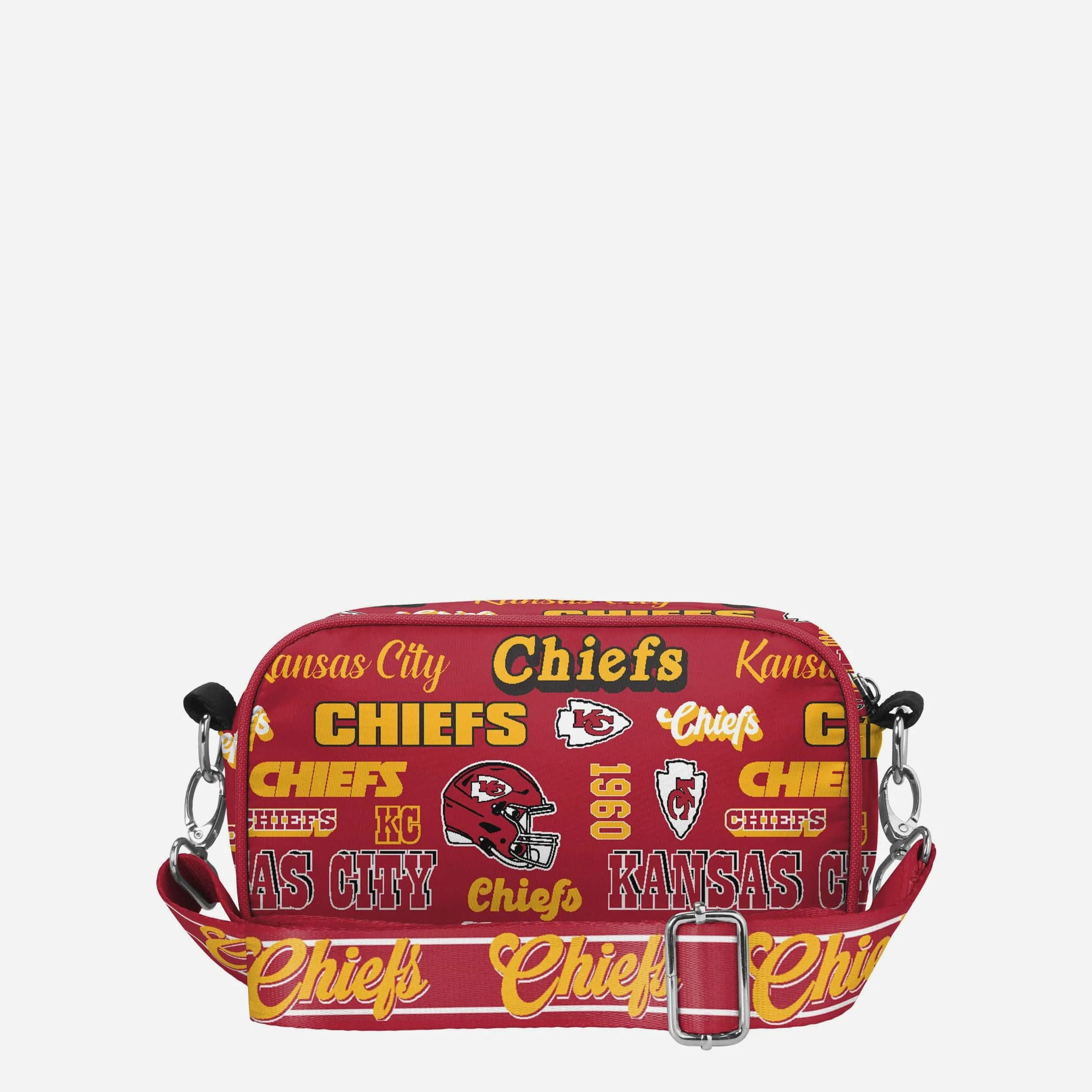 Kansas City Chiefs Repeat Retro Print Nylon Crossbody Bag - Image 6