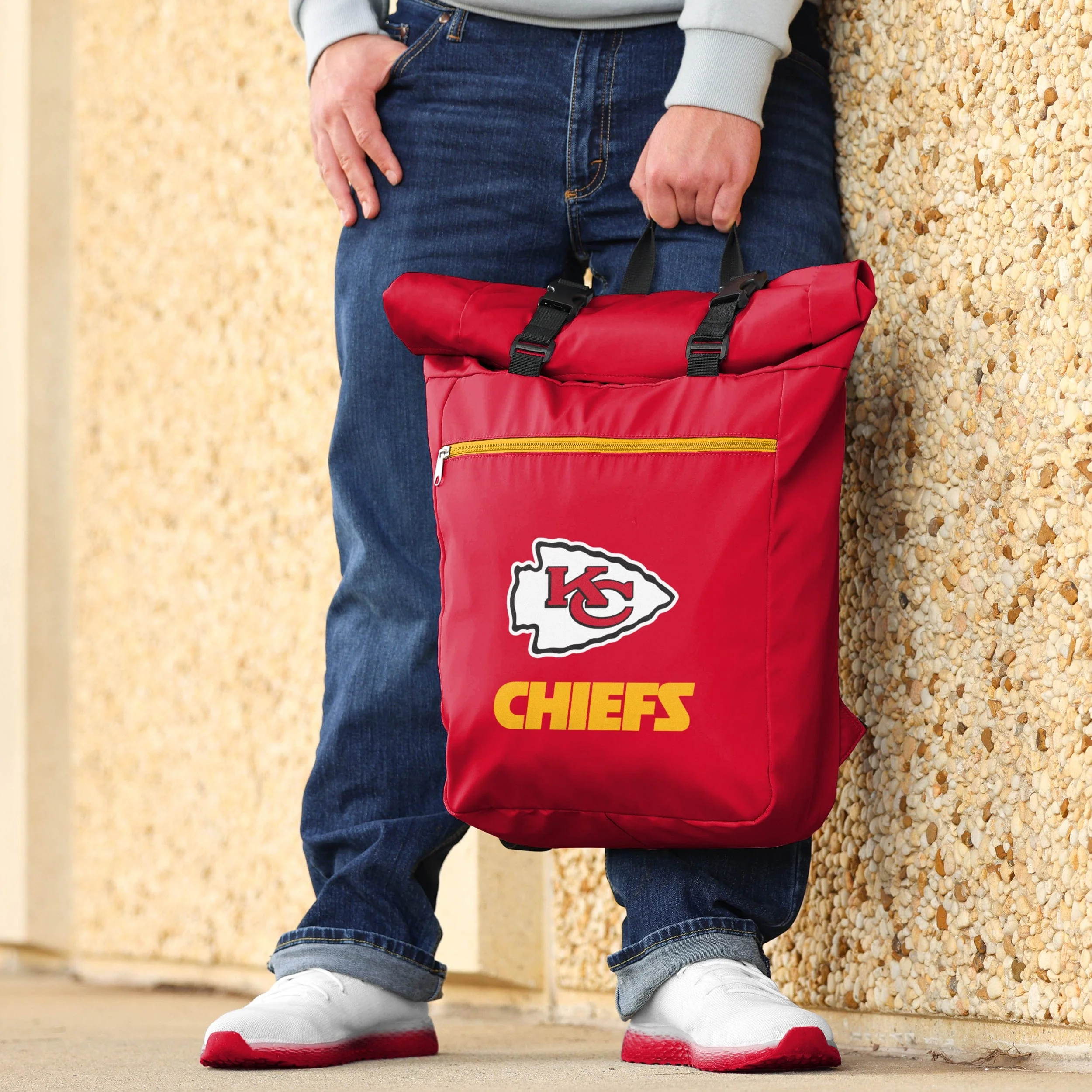 Kansas City Chiefs Rollup Backpack - Image 4