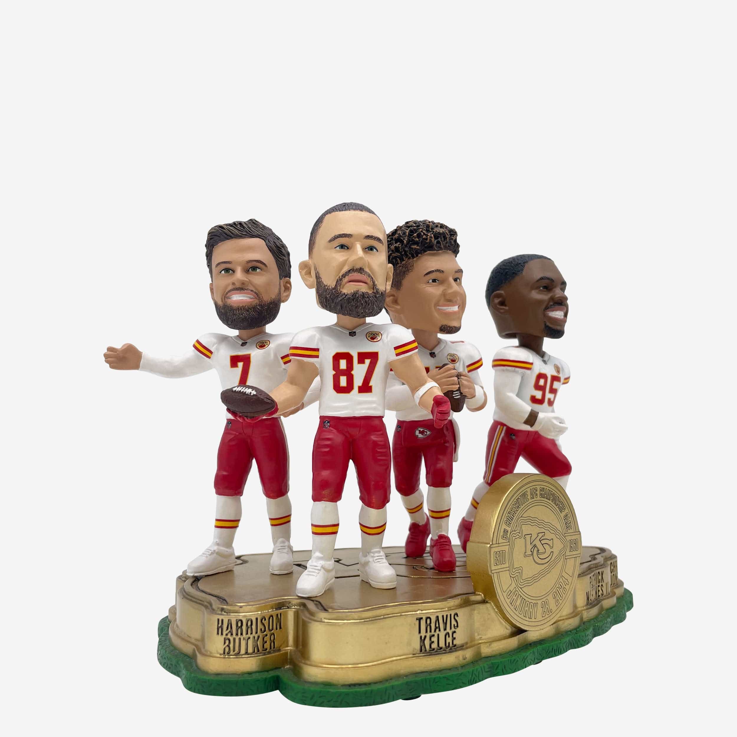 Kansas City Chiefs Sixth Consecutive AFC Championship Game Mini Bobblehead Scene - Image 3