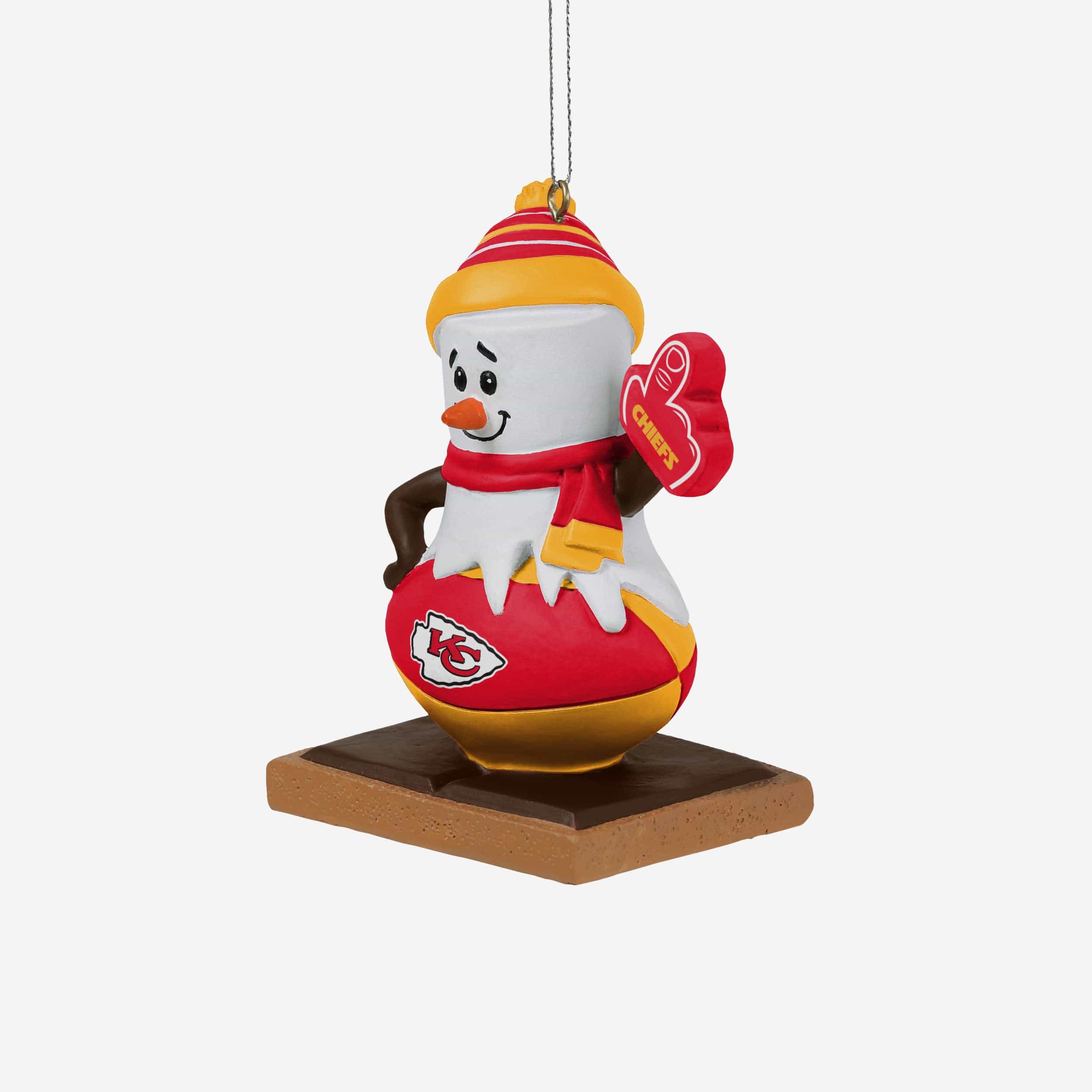 Kansas City Chiefs Smore On Ball Ornament - Image 2