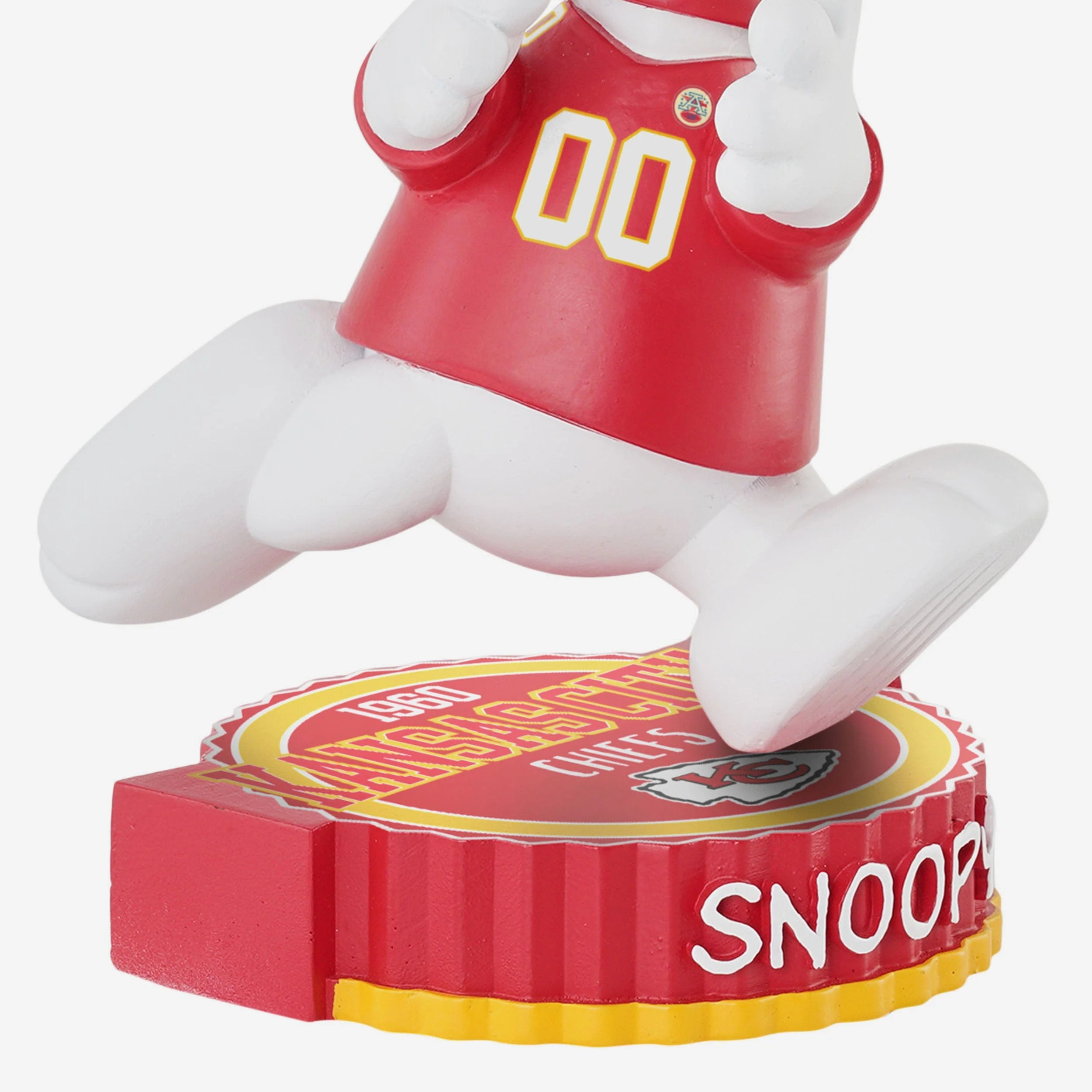 Kansas City Chiefs Snoopy Peanuts Bighead Bobblehead - Image 3