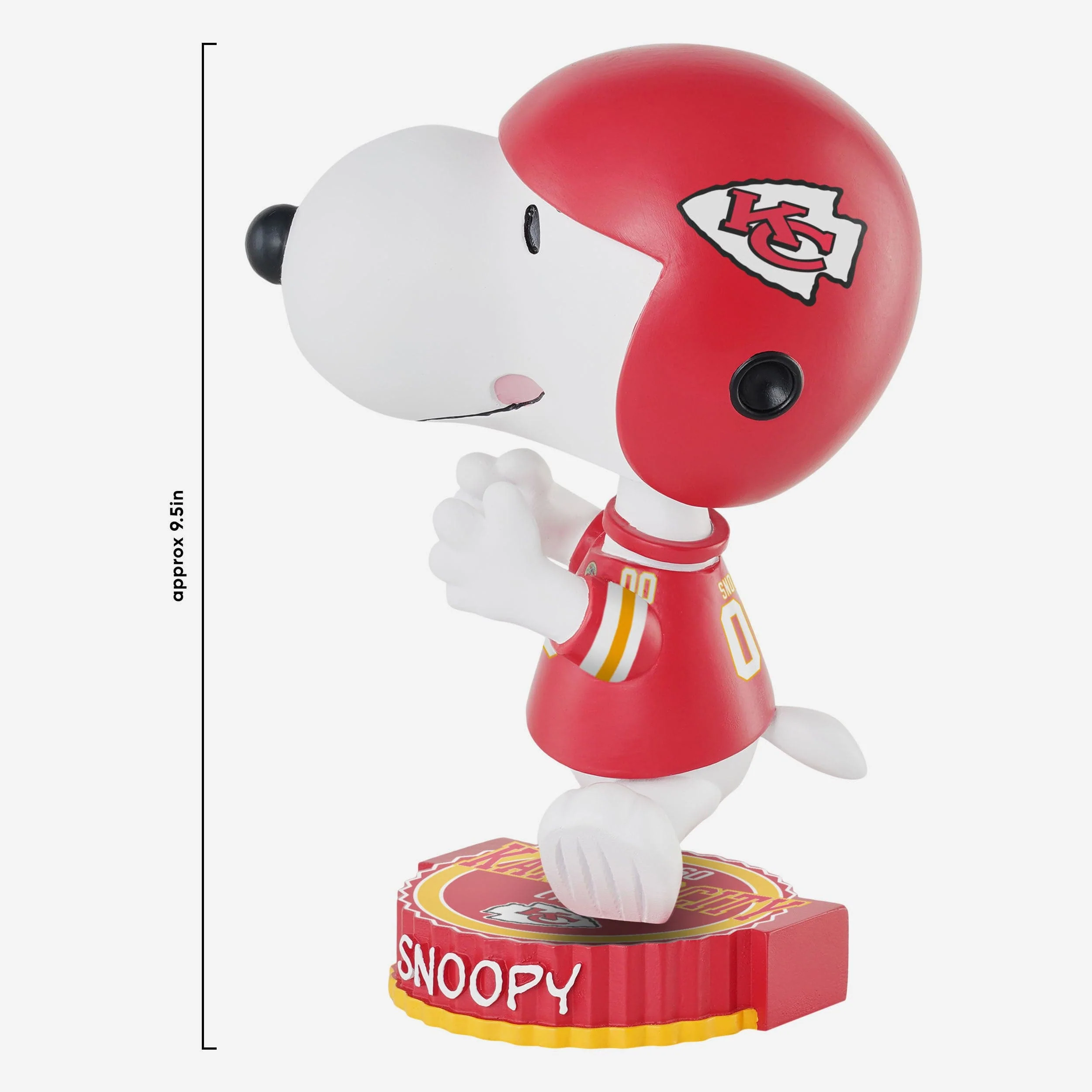 Kansas City Chiefs Snoopy Peanuts Bighead Bobblehead - Image 4