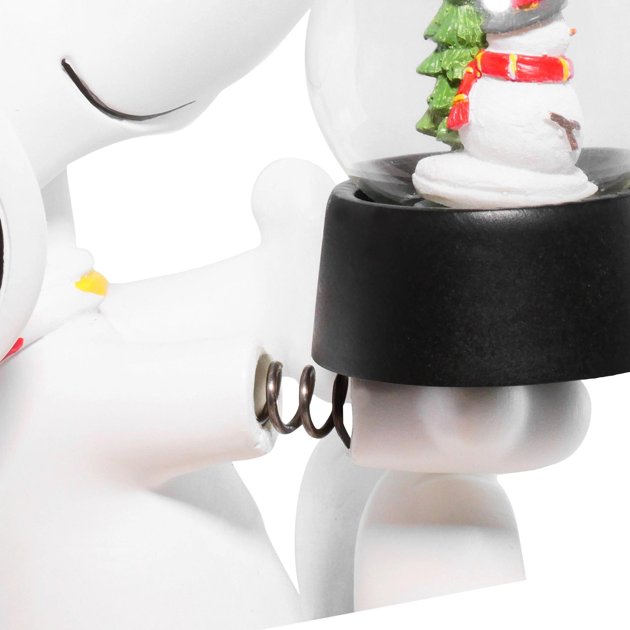 Kansas City Chiefs Snoopy Peanuts Snow Globe Bobblehead - Image 3