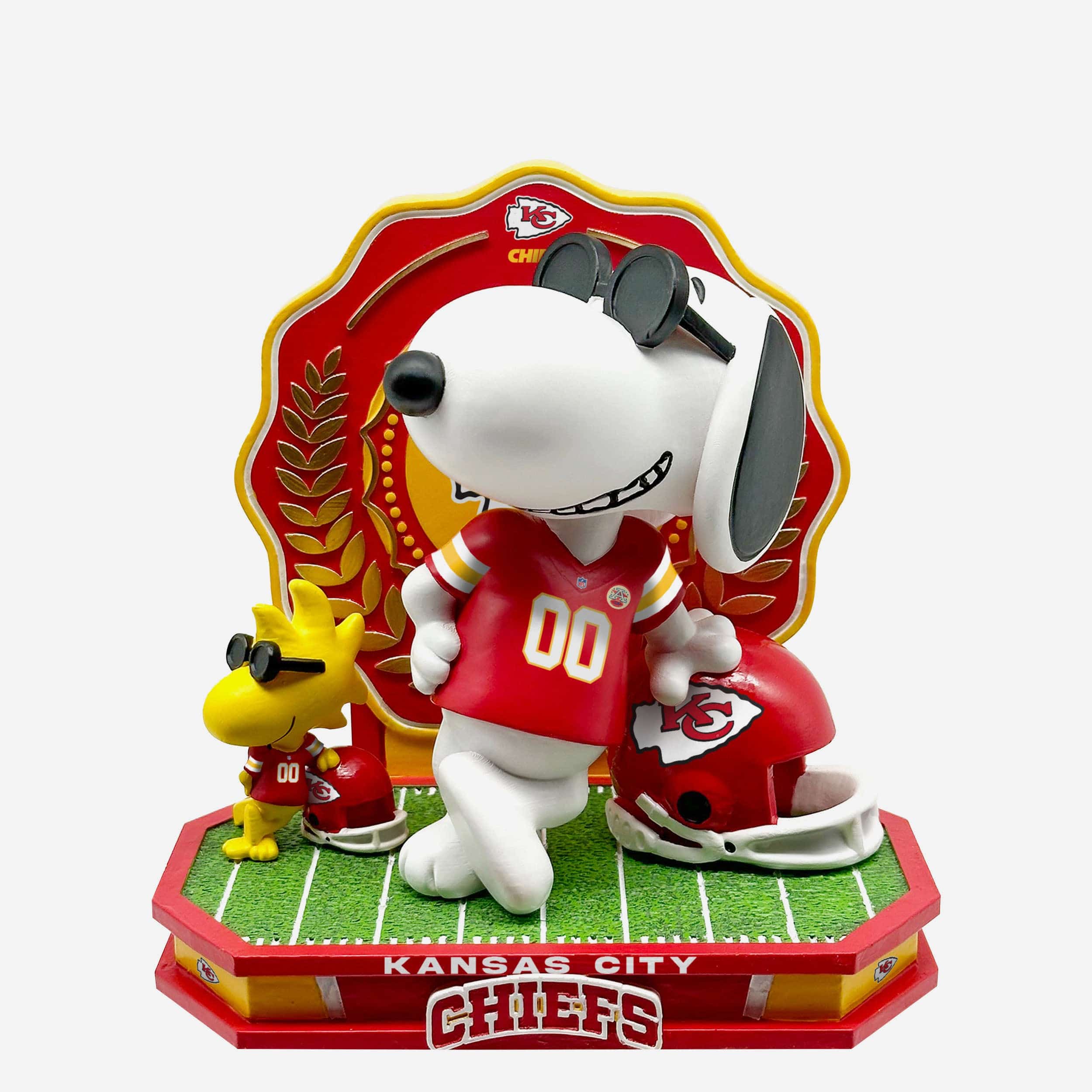 Kansas City Chiefs Snoopy & Woodstock Joe Cool Peanuts Dual Bobblehead