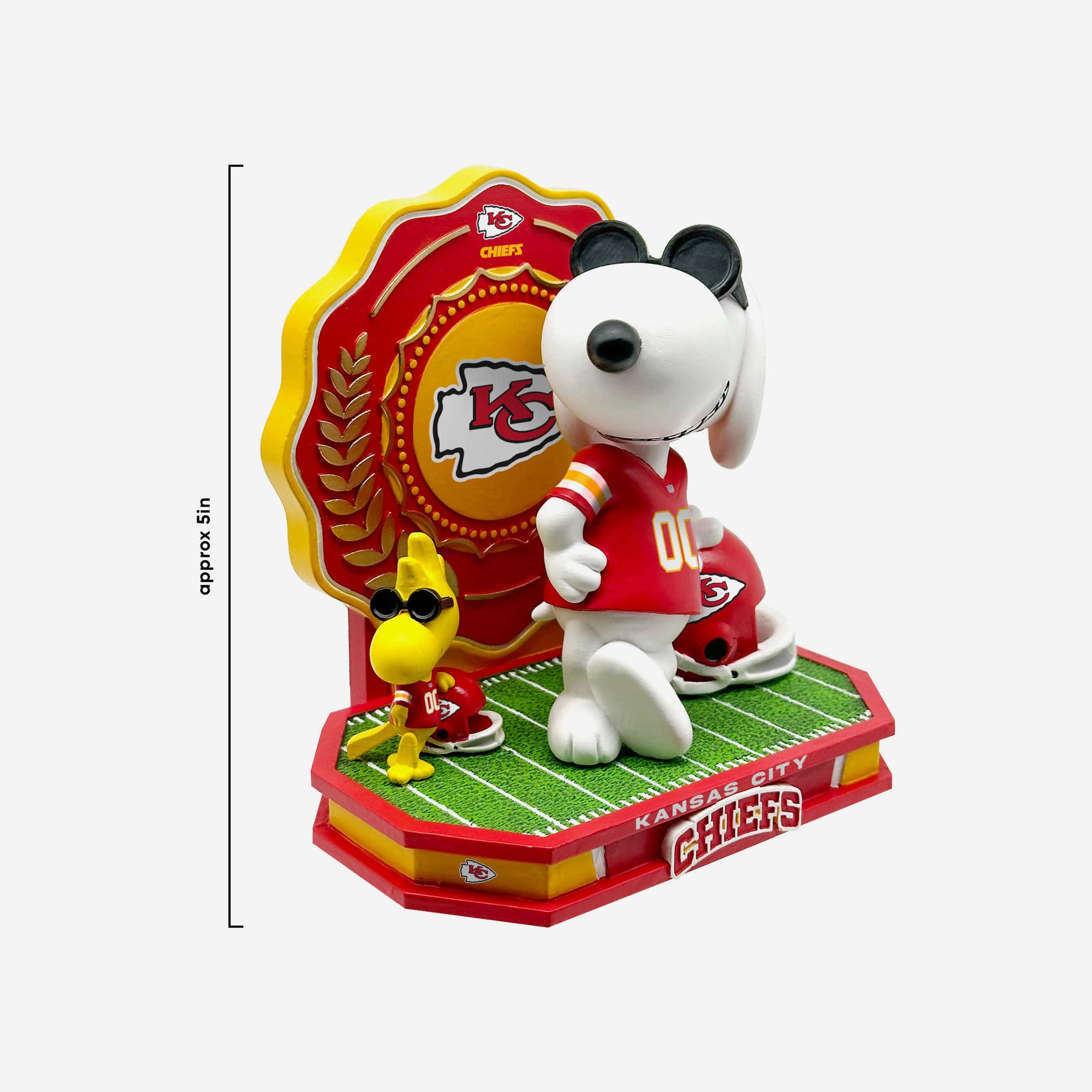 Kansas City Chiefs Snoopy & Woodstock Joe Cool Peanuts Dual Bobblehead - Image 4