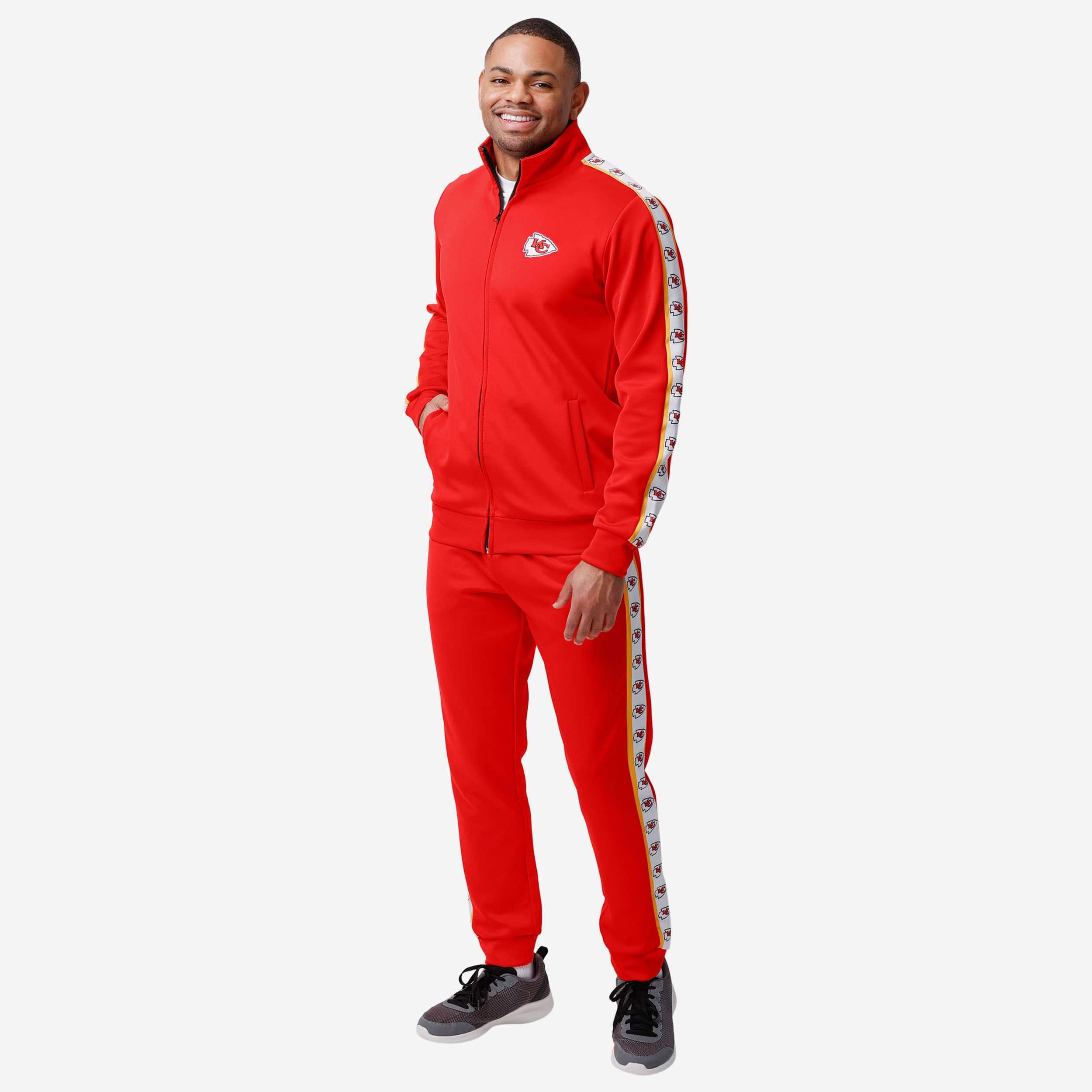 Kansas City Chiefs Stripe Logo Track Jacket - Image 7