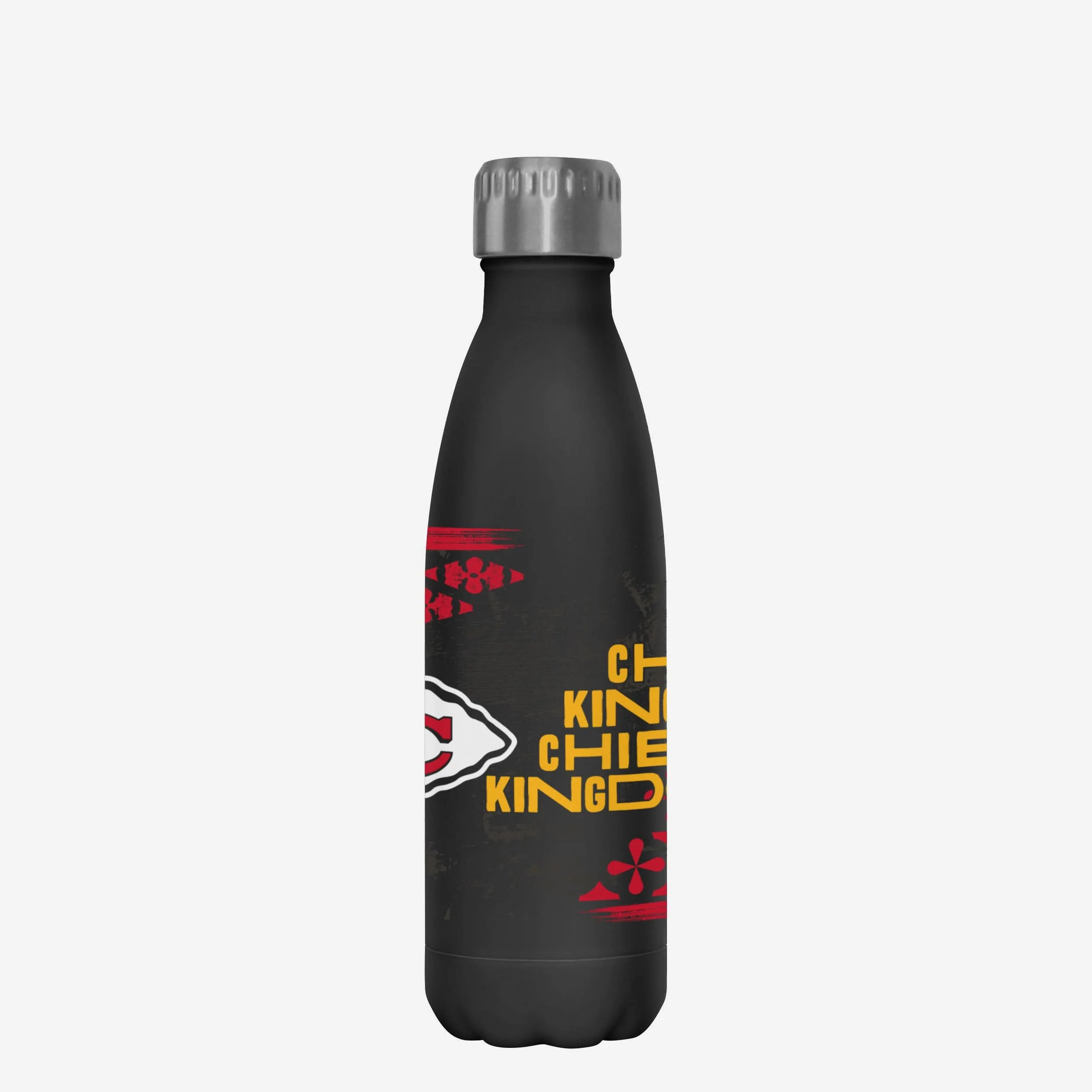Kansas City Chiefs Super Bowl LIX Chiefs Kingdom Black 17 oz Stainless Steel Bottle - Image 3