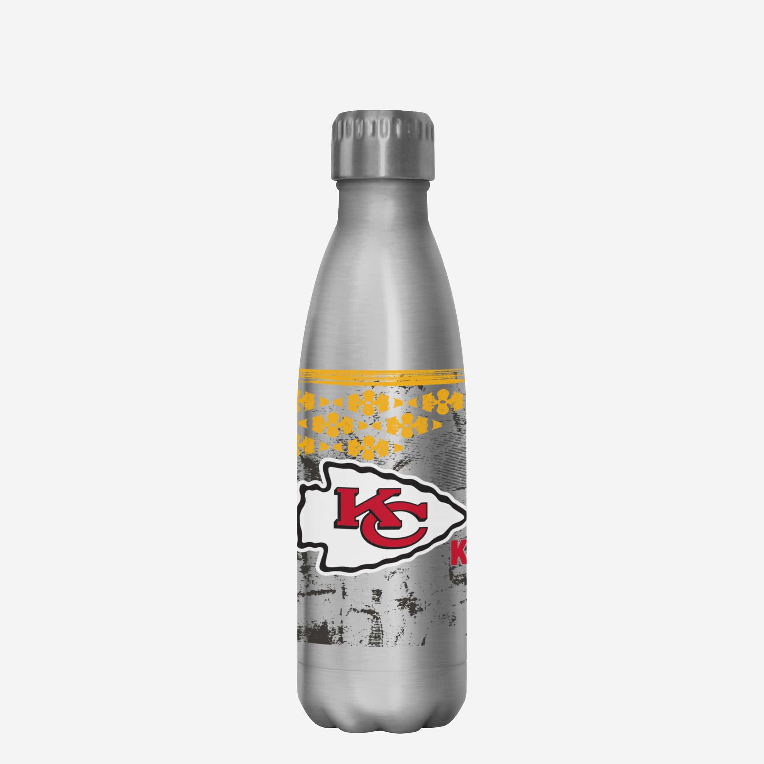 Kansas City Chiefs Super Bowl LIX Chiefs Kingdom Silver 17 oz Stainless Steel Bottle