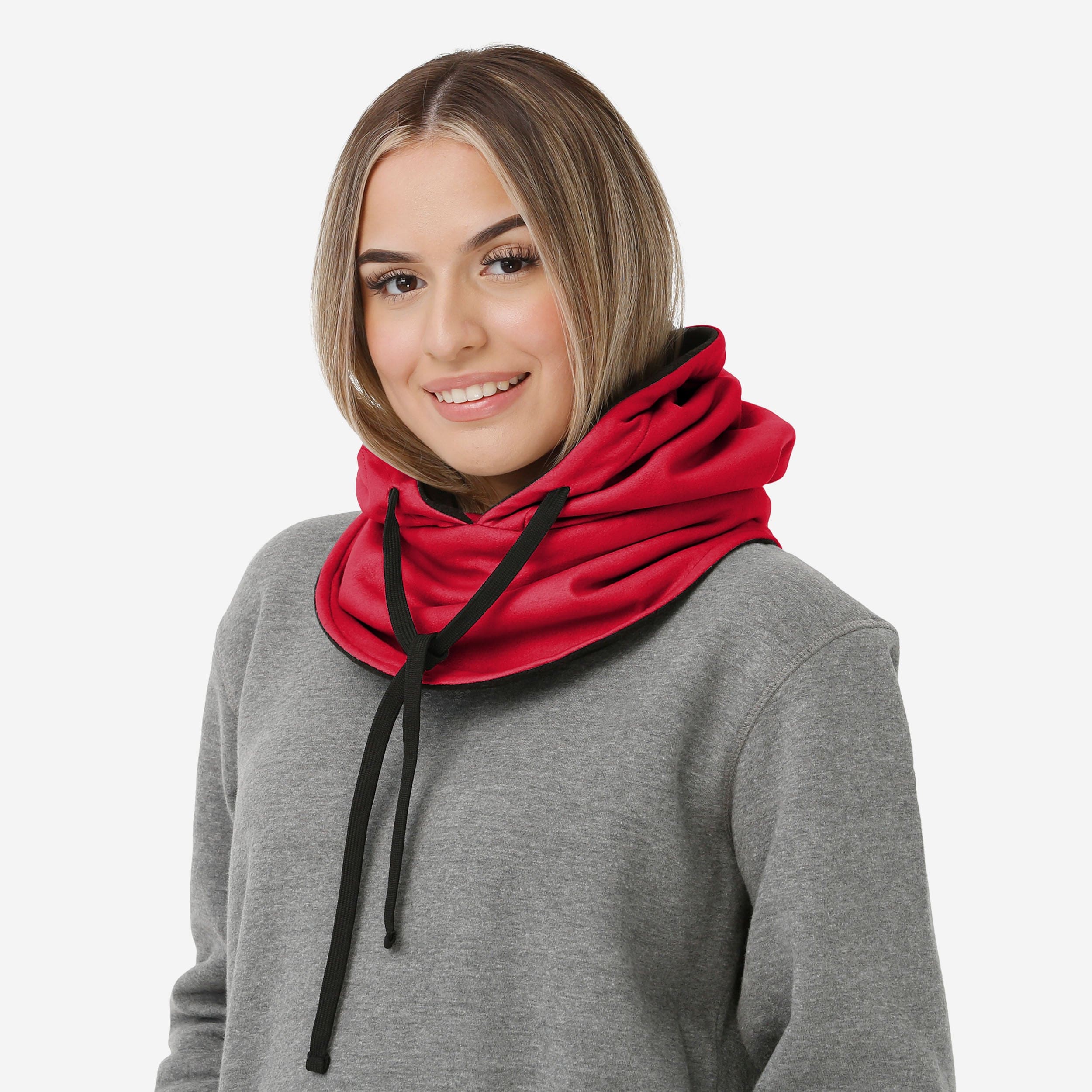 Kansas City Chiefs Super Bowl LVII Champions Drawstring Hooded Gaiter Scarf - Image 4