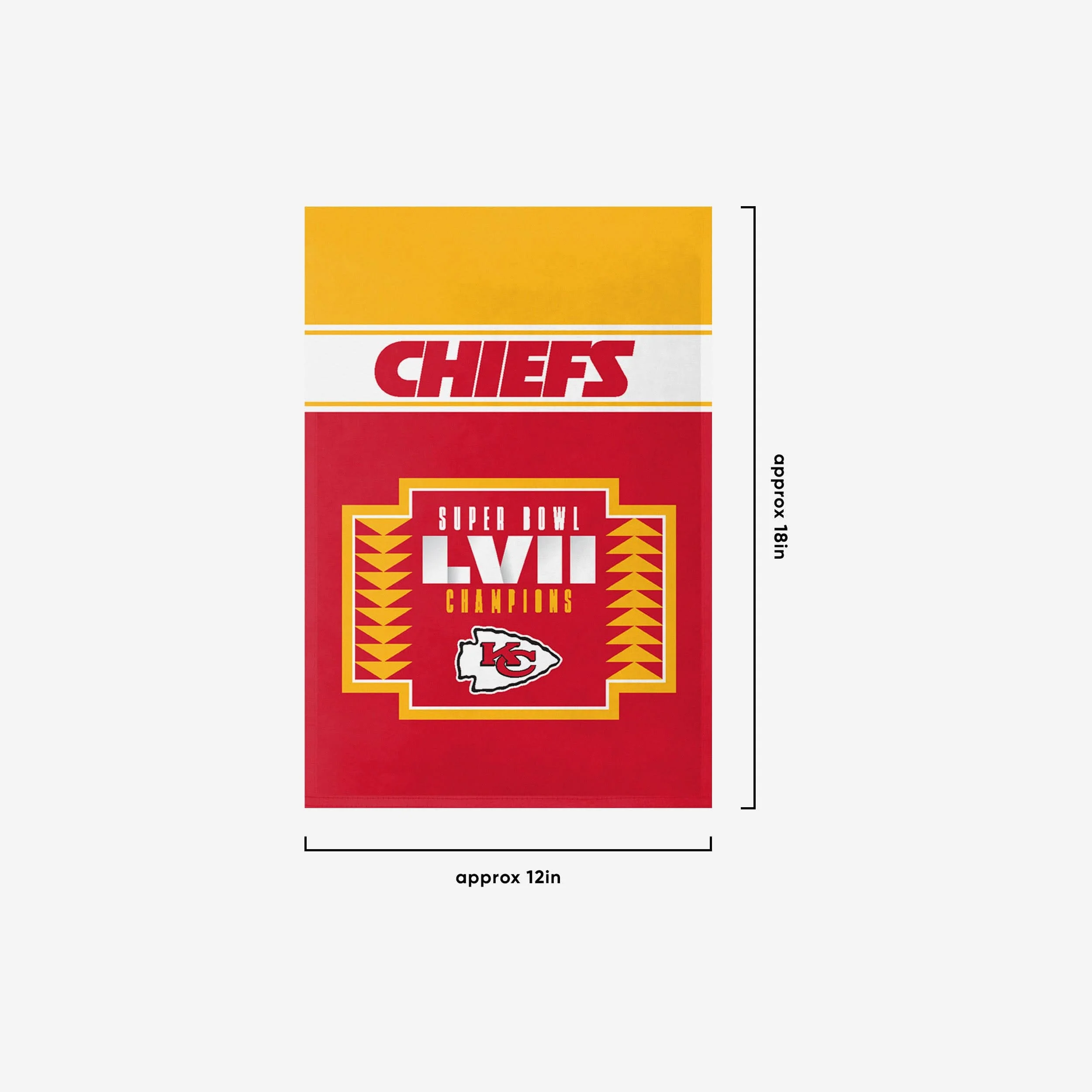 Kansas City Chiefs Super Bowl LVII Champions Garden Flag - Image 3
