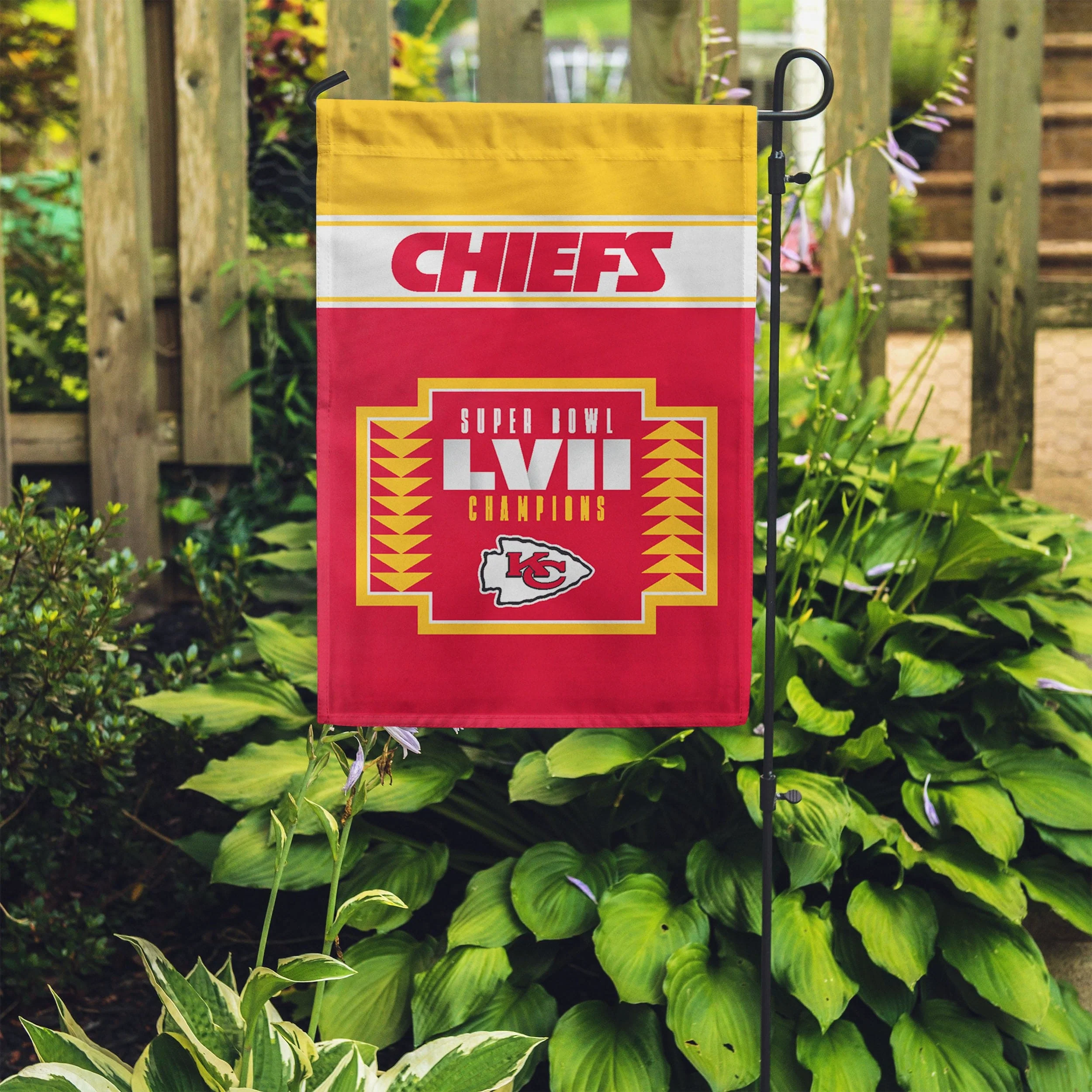 Kansas City Chiefs Super Bowl LVII Champions Garden Flag - Image 4