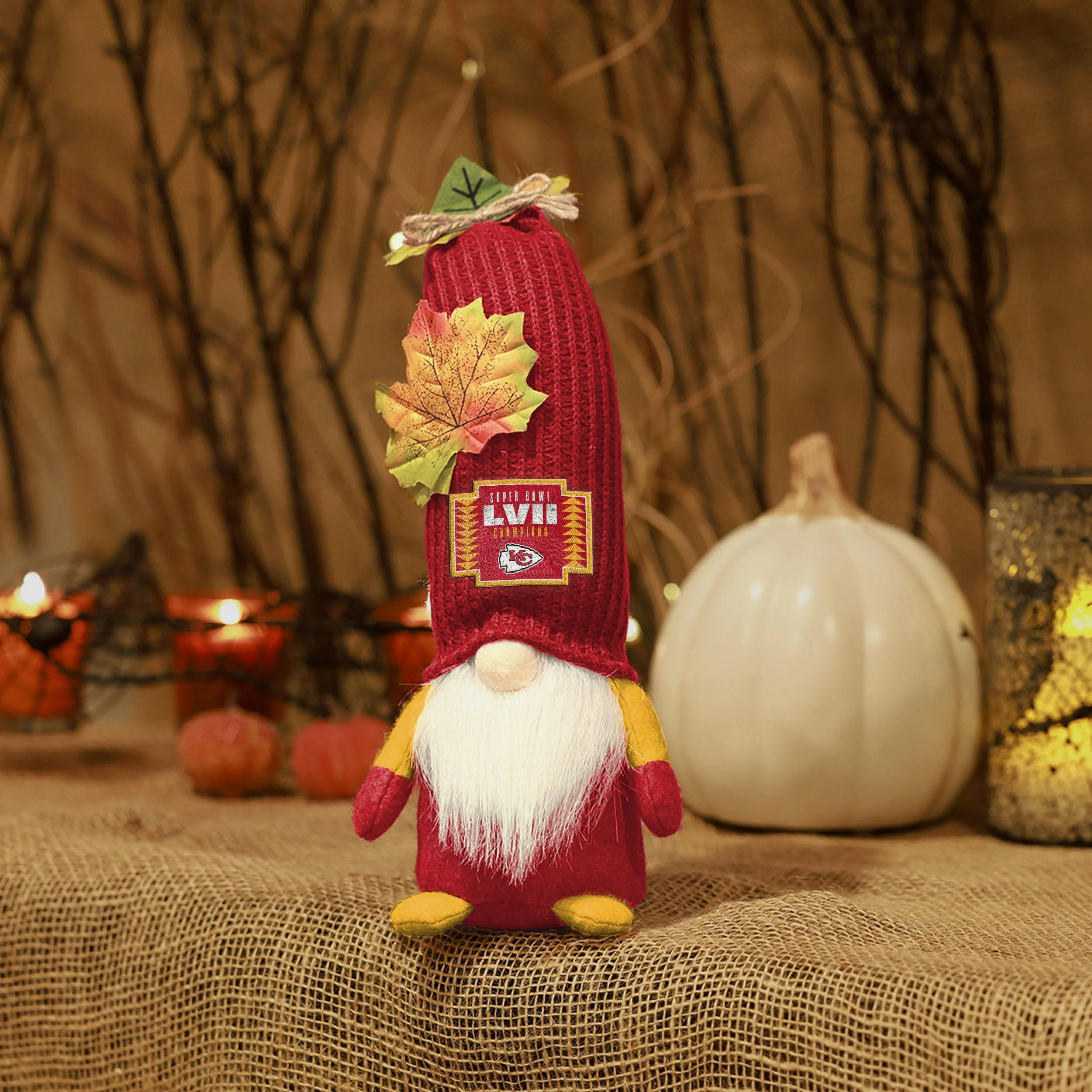 Kansas City Chiefs Super Bowl LVII Champions Harvest Plush Gnome - Image 5
