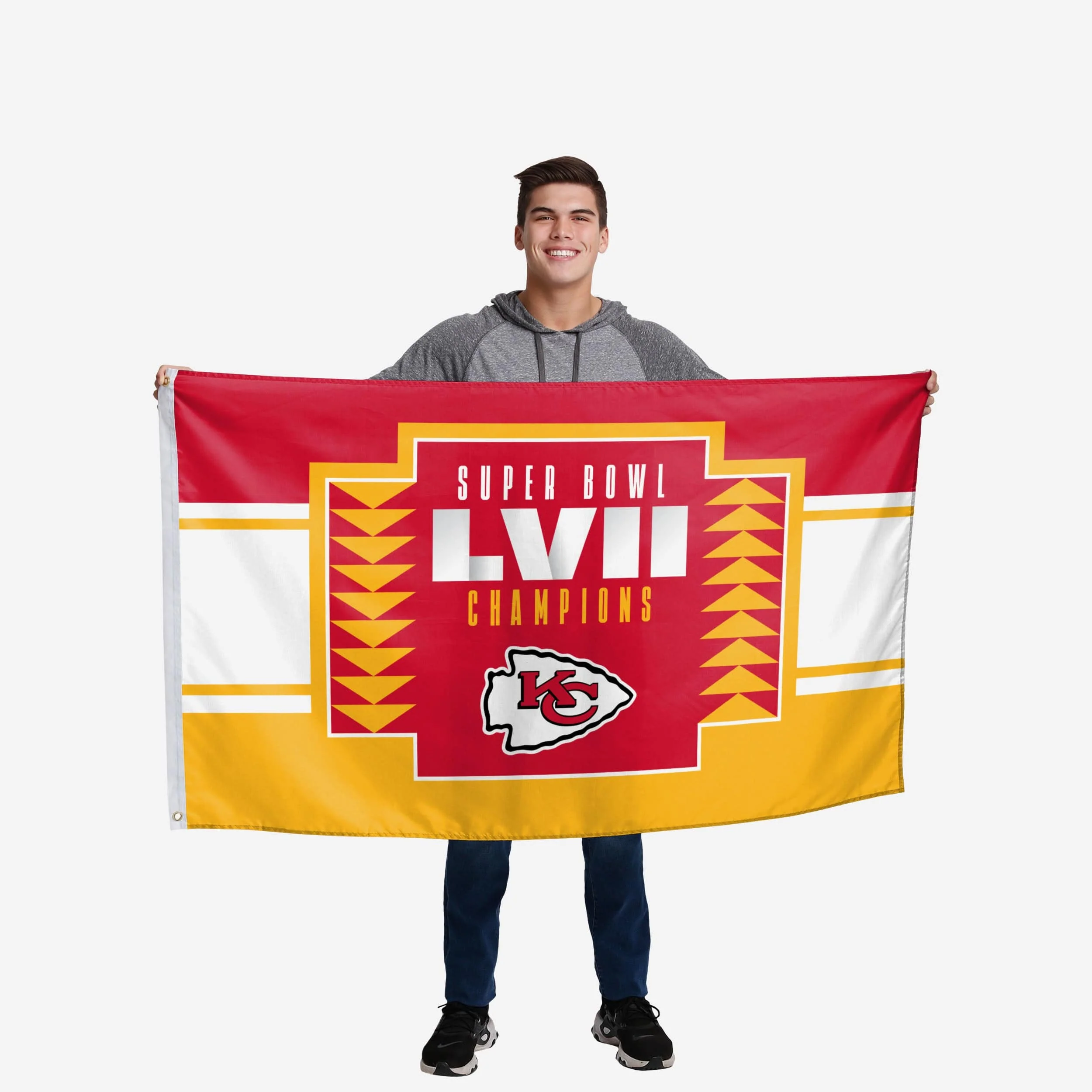 Kansas City Chiefs Super Bowl LVII Champions Horizontal Flag - Image 3