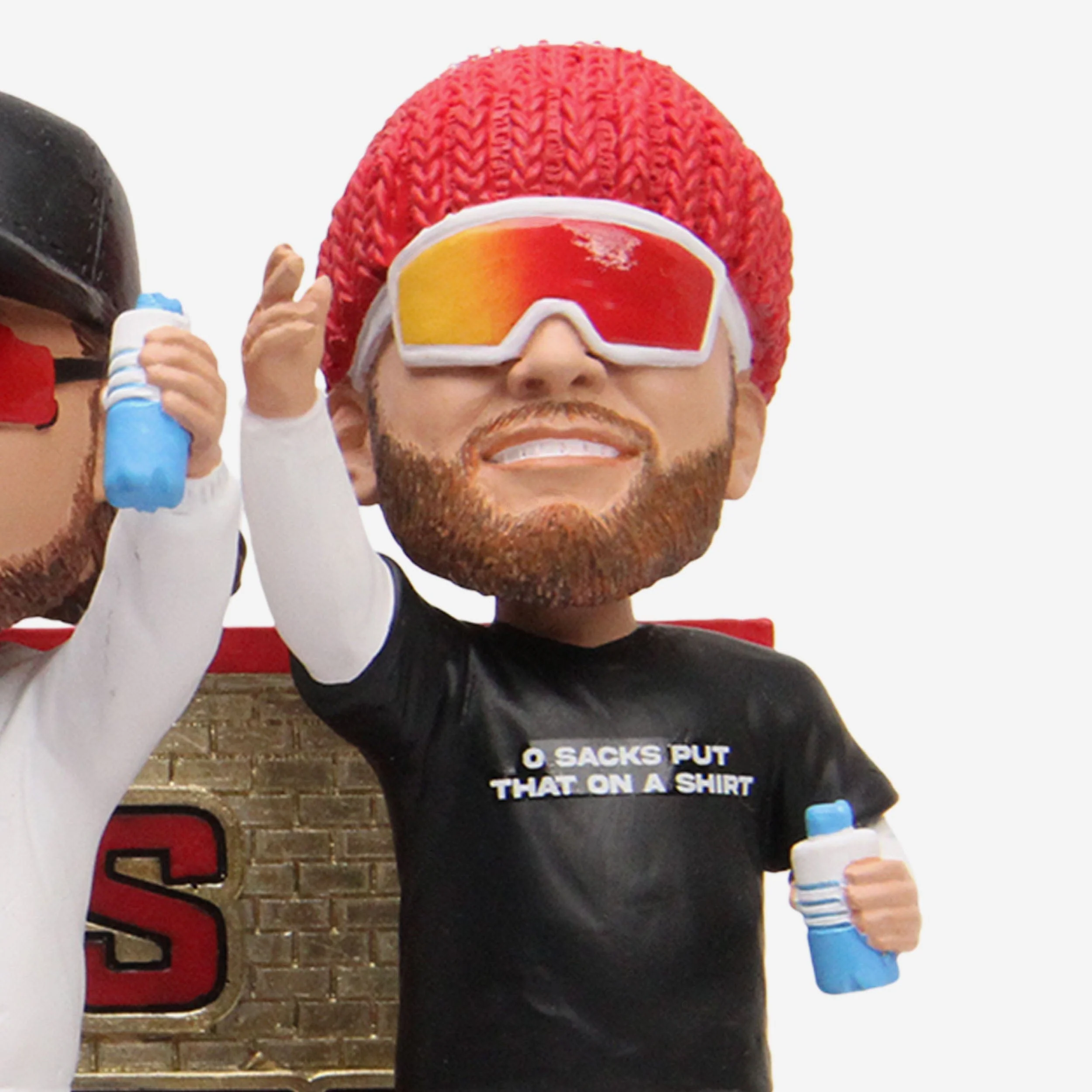 Kansas City Chiefs Super Bowl LVII Champions Offensive Line Zero Sacks Mini Bobblehead Scene - Image 4