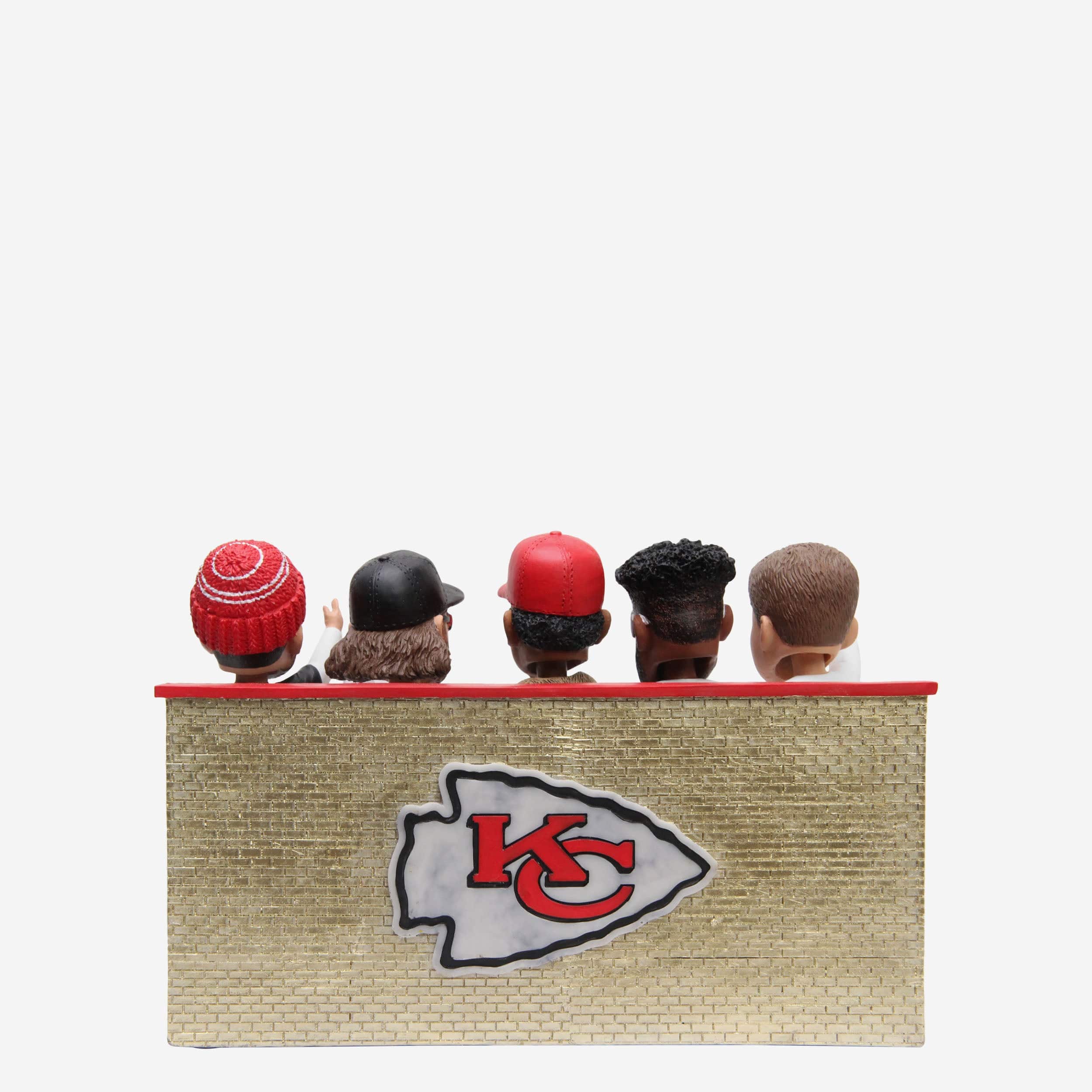 Kansas City Chiefs Super Bowl LVII Champions Offensive Line Zero Sacks Mini Bobblehead Scene - Image 7