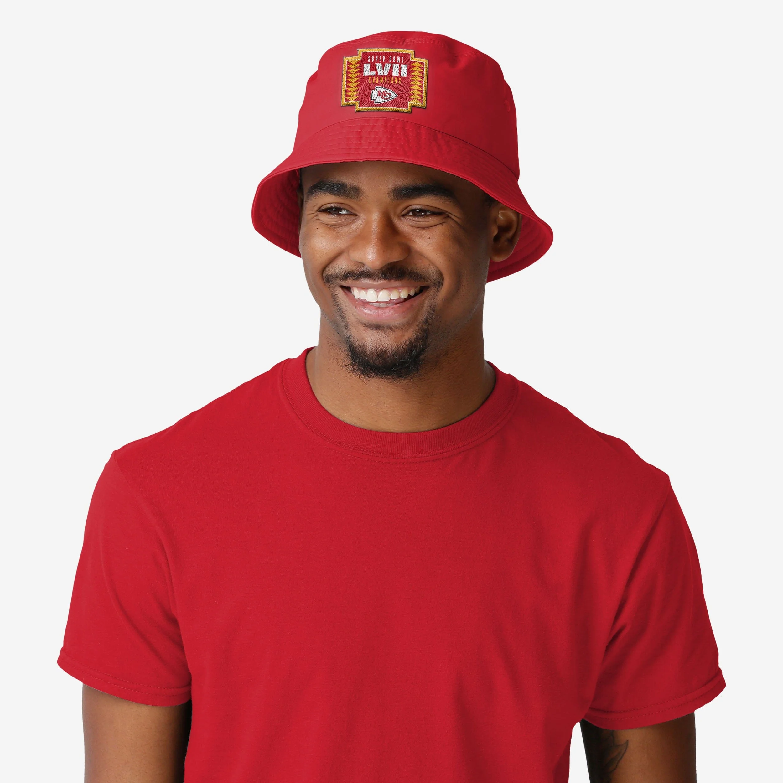 Kansas City Chiefs Super Bowl LVII Champions Solid Bucket Hat - Image 2