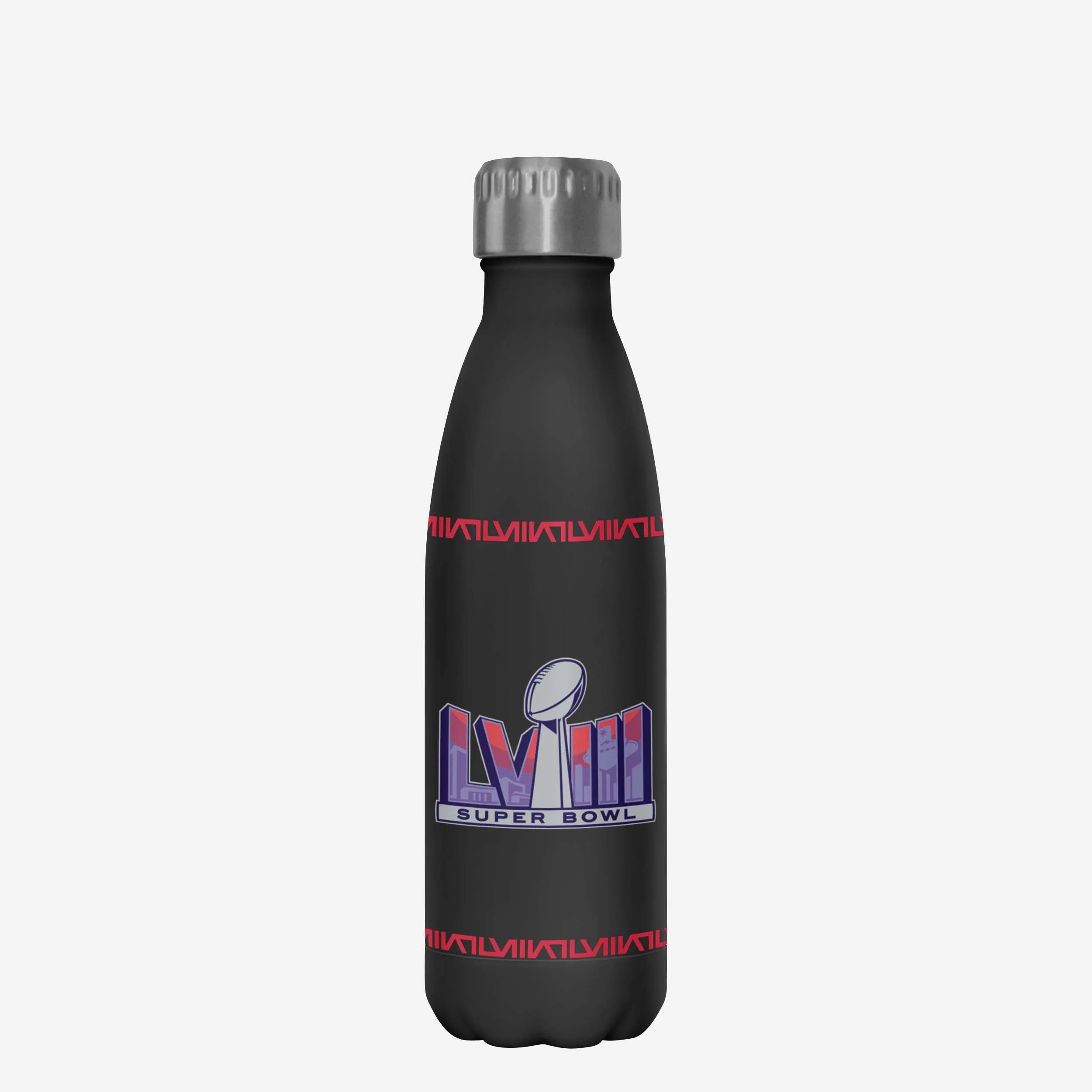 Kansas City Chiefs Super Bowl LVIII Champions Black Diamond 17 oz Stainless Steel Bottle - Image 2
