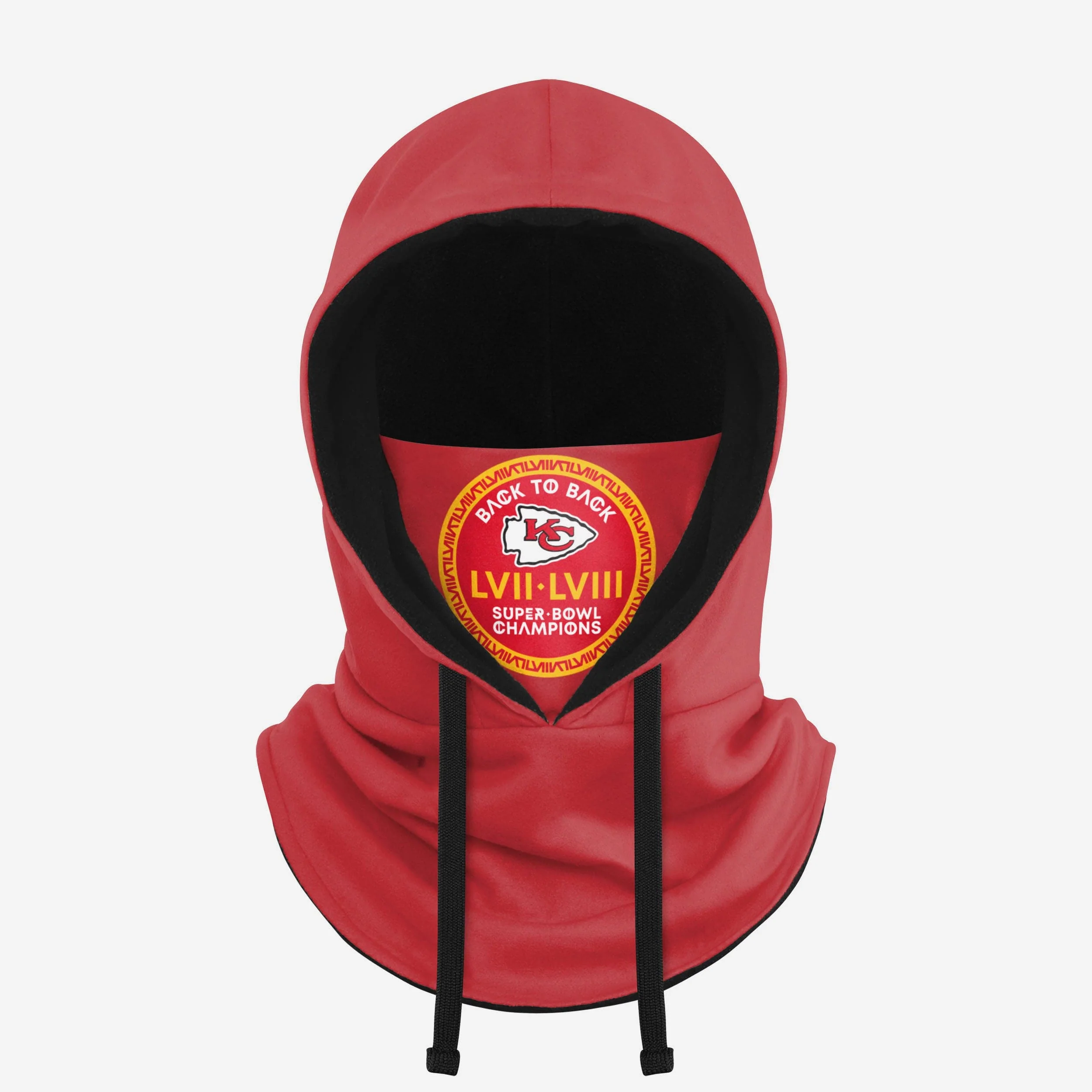 Kansas City Chiefs Super Bowl LVIII Champions Drawstring Hooded Gaiter