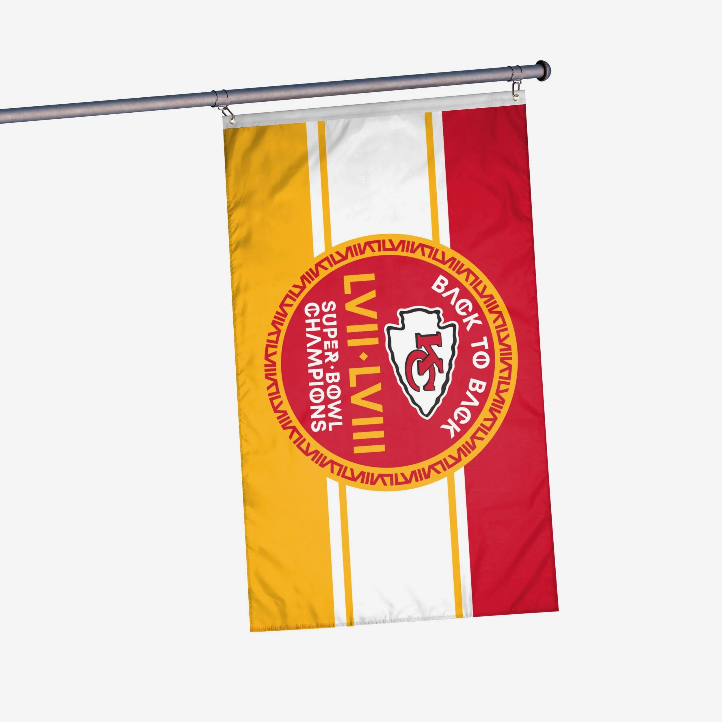 Kansas City Chiefs Super Bowl LVIII Champions Horizontal Flag