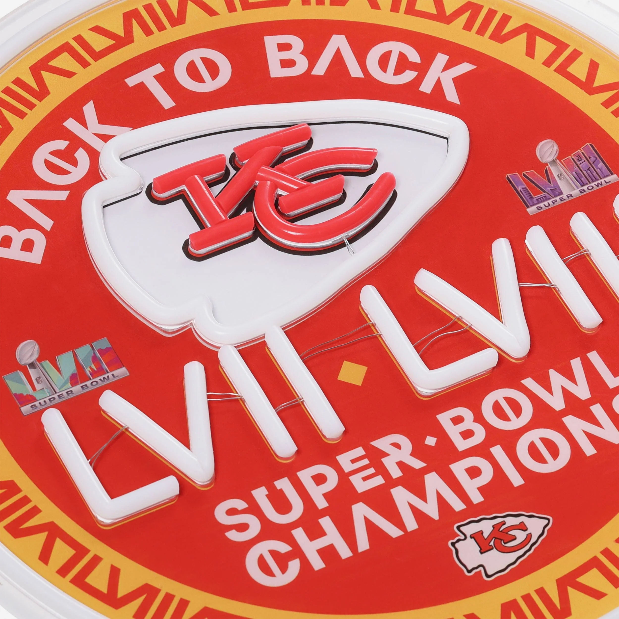 Kansas City Chiefs Super Bowl LVIII Champions LED Neon Sign - Image 5