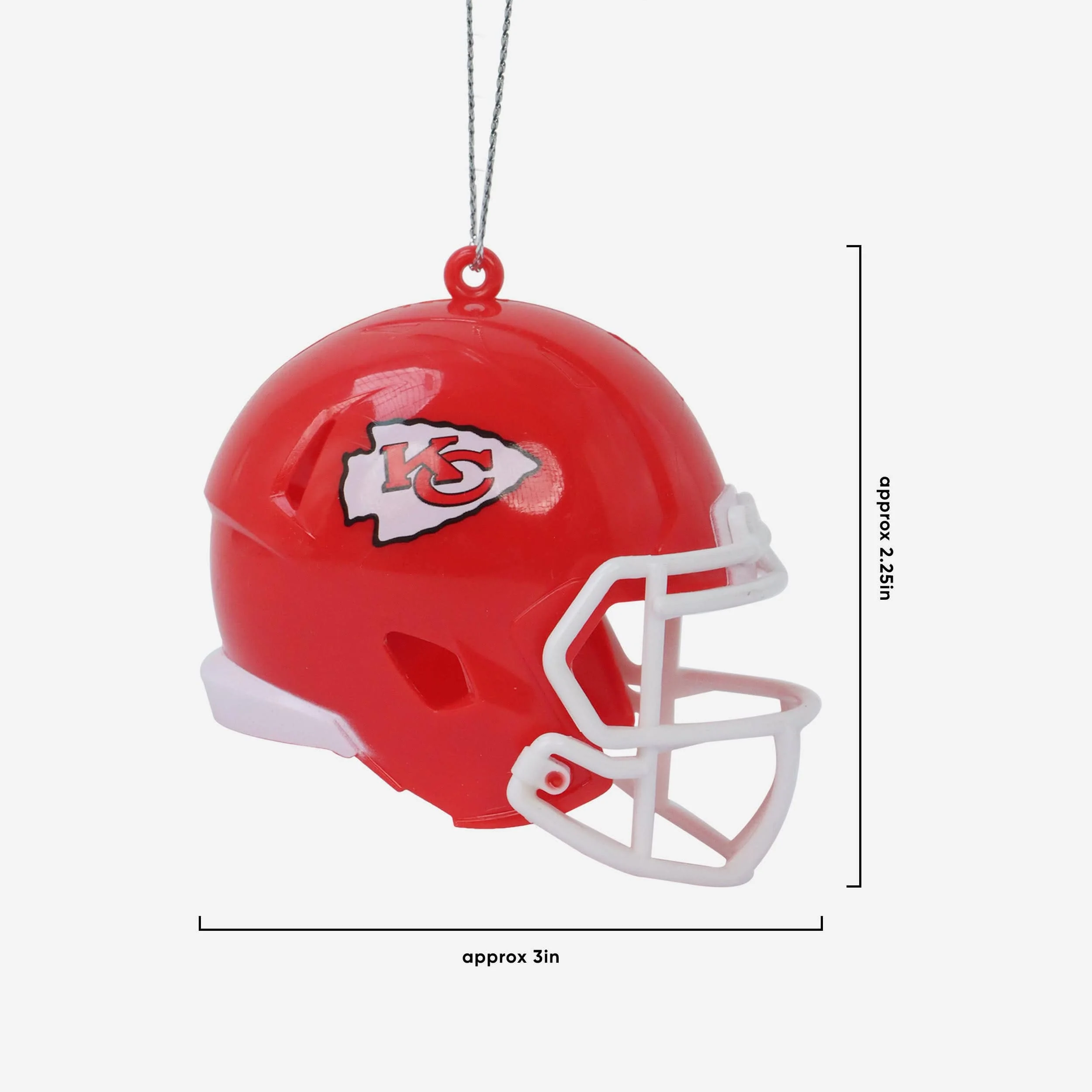 Kansas City Chiefs Super Bowl LVIII Champions Resin Football Helmet Ornament - Image 2