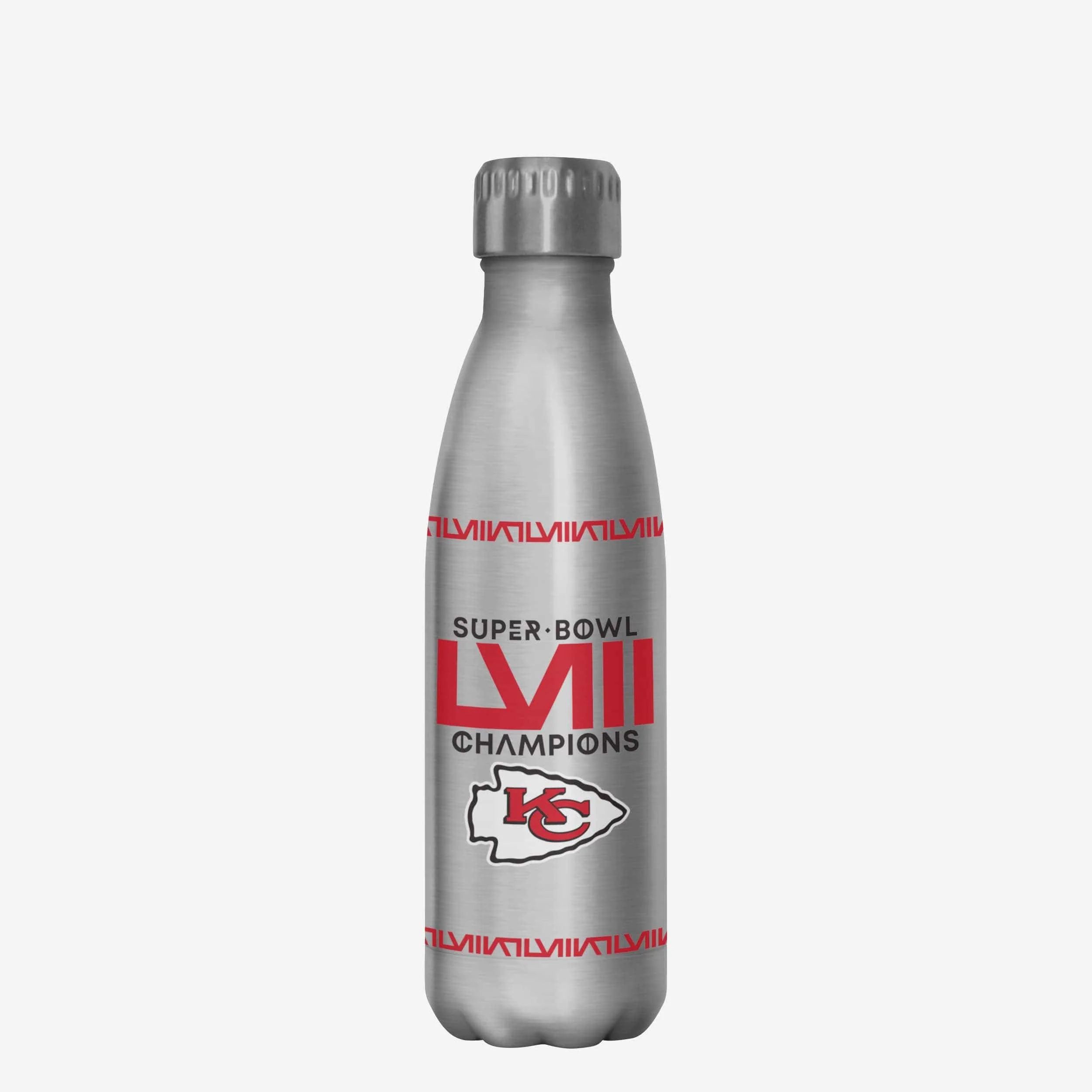 Kansas City Chiefs Super Bowl LVIII Champions Silver Diamond 17 oz Stainless Steel Bottle