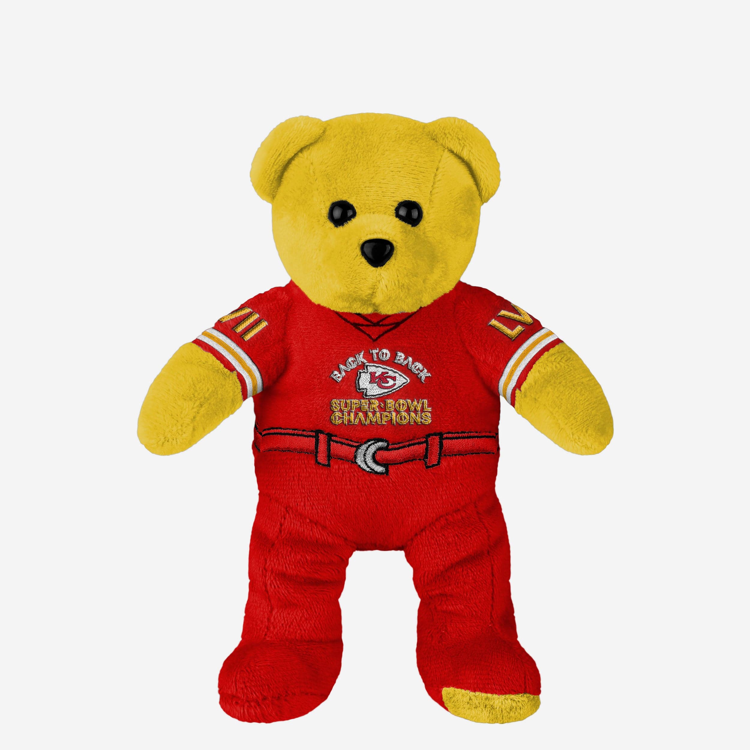 Kansas City Chiefs Super Bowl LVIII Champions Team Beans Embroidered Bear