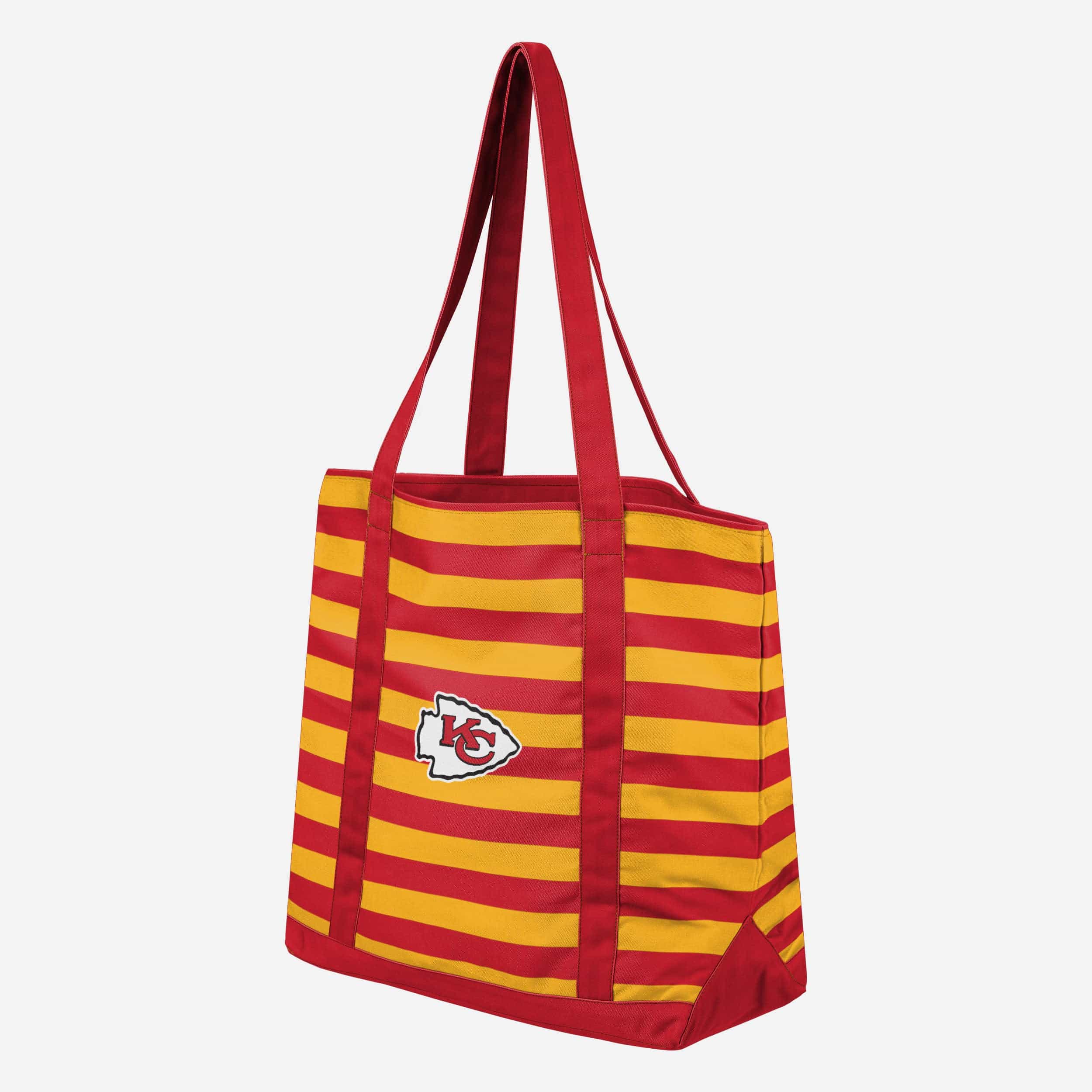Kansas City Chiefs Team Stripe Canvas Tote Bag - Image 2