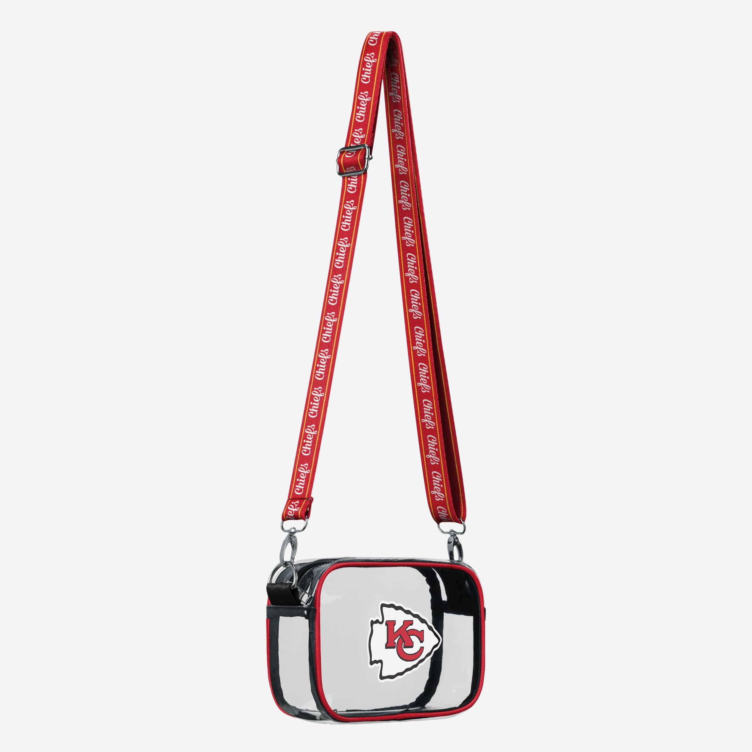 Kansas City Chiefs Team Stripe Clear Crossbody Bag - Image 2