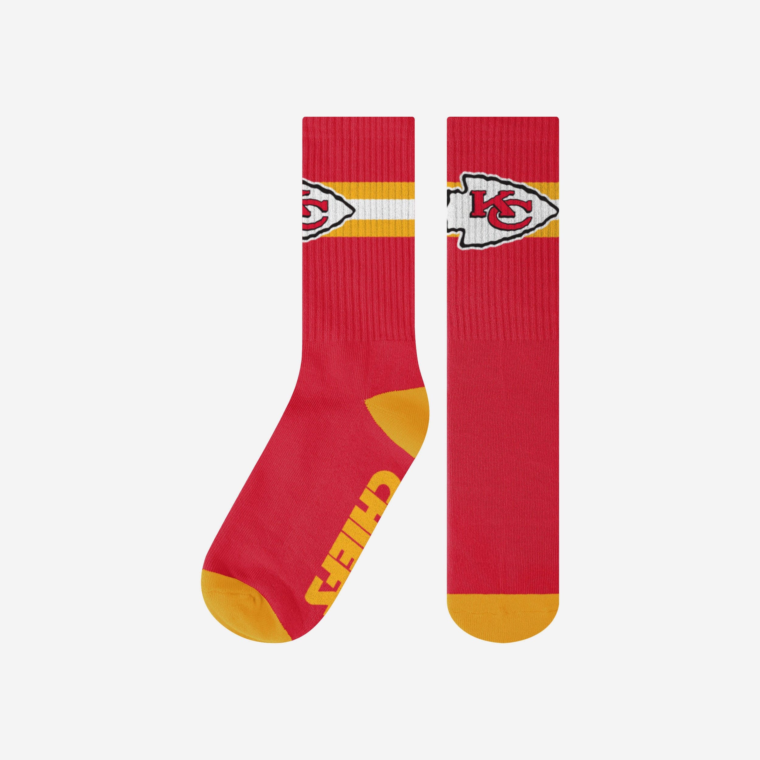 Kansas City Chiefs Team Stripe Crew Socks