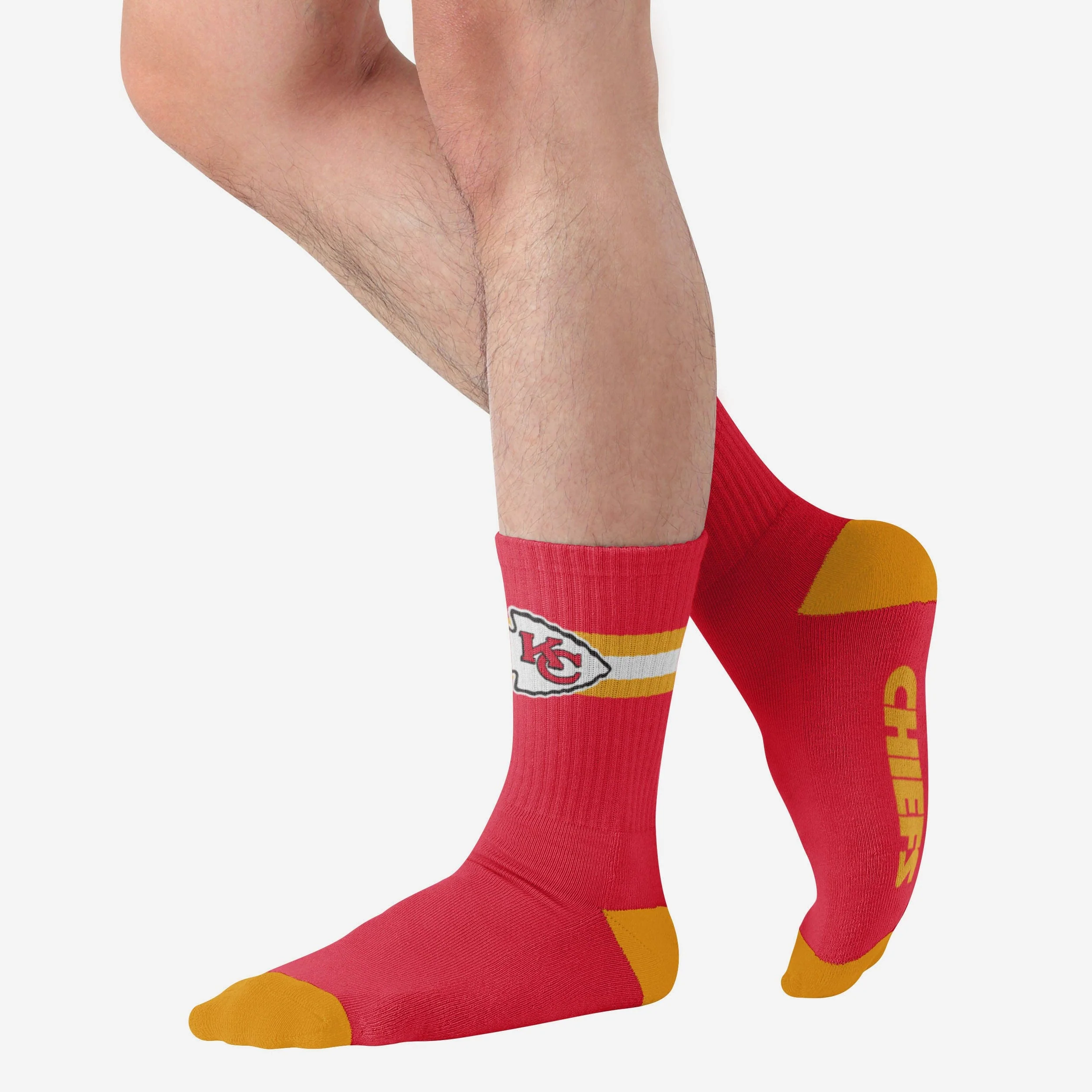 Kansas City Chiefs Team Stripe Crew Socks - Image 2