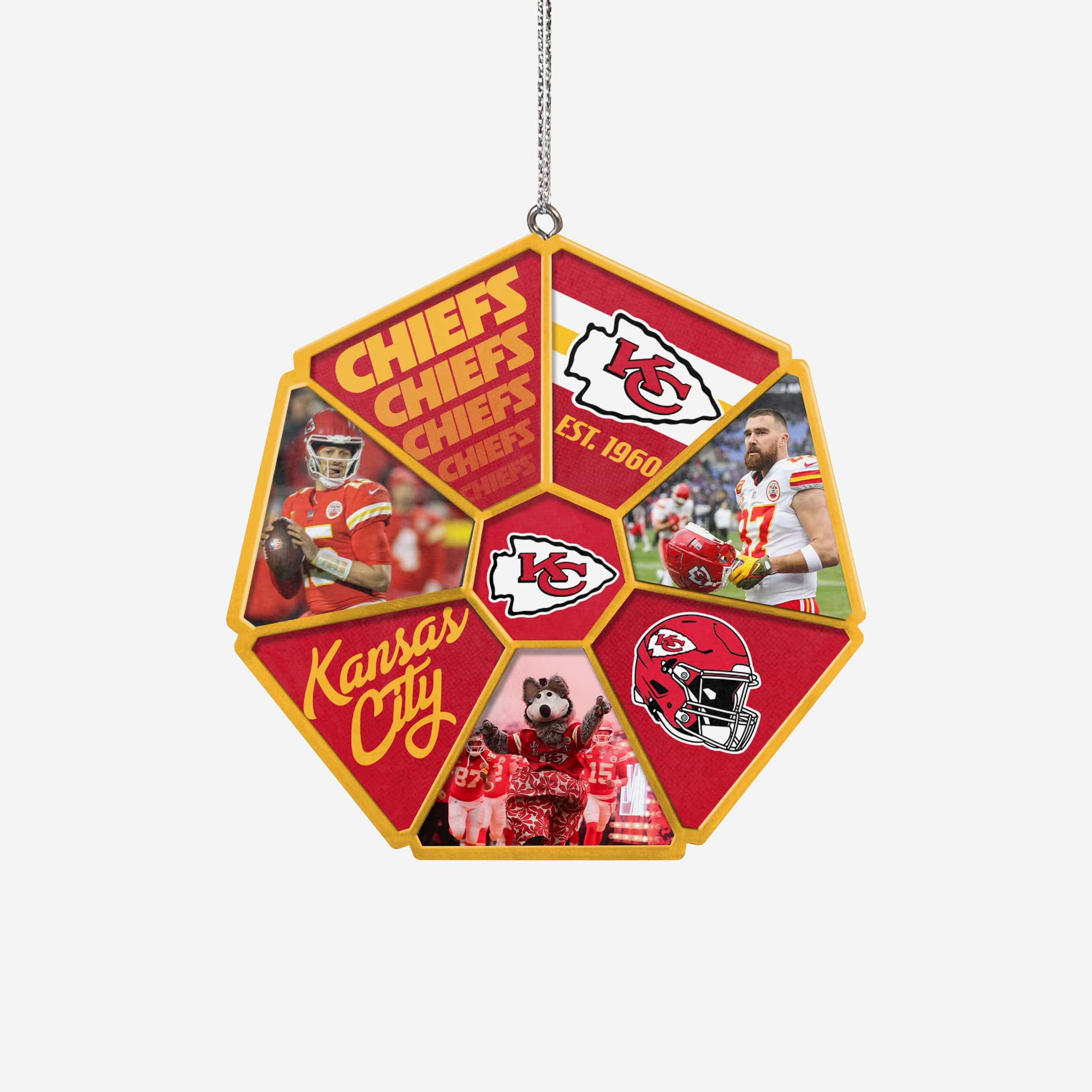 Kansas City Chiefs Team Wheel Ornament