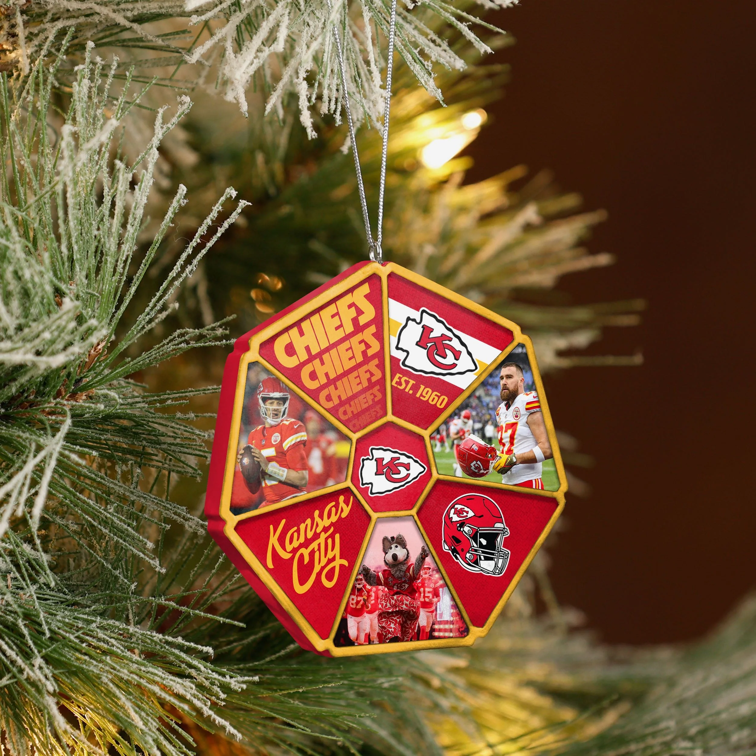 Kansas City Chiefs Team Wheel Ornament - Image 3